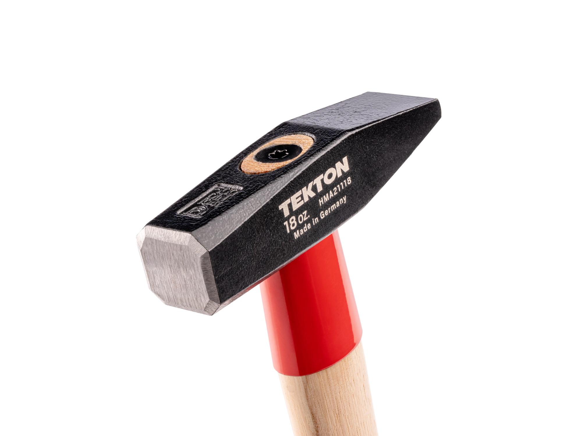 Closeup view of Tekton ball peen hammer. Item #HMA21118