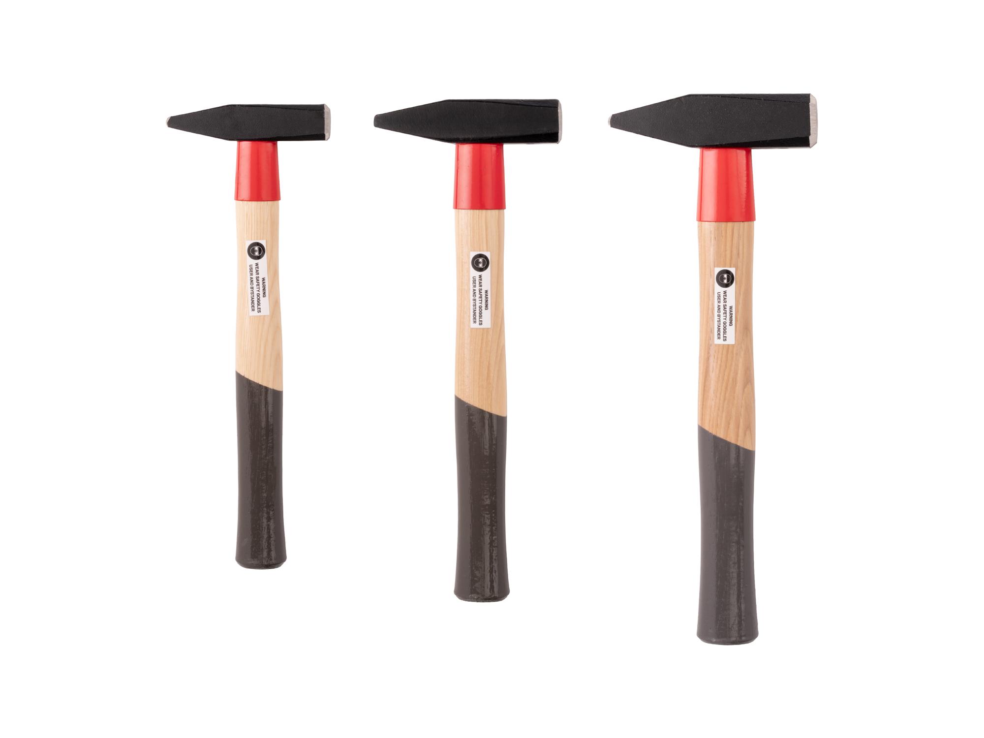 Back view of Tekton ball peen hammer set. Item #HMA92001