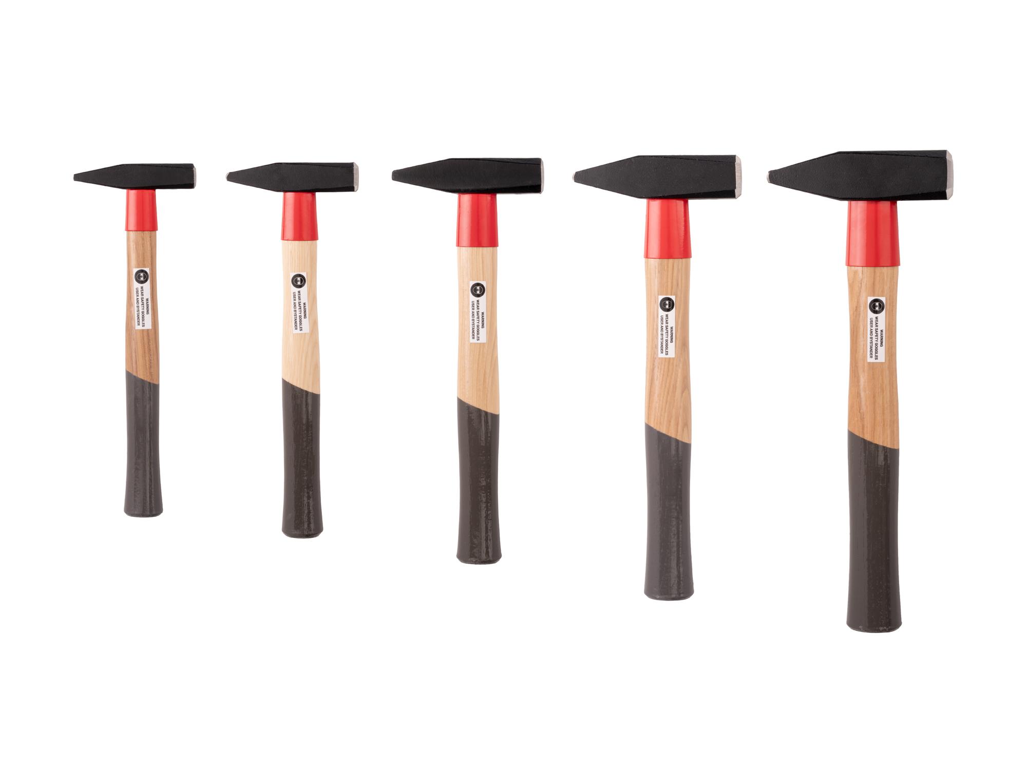 Back view of Tekton ball peen hammer set. Item #HMA92002