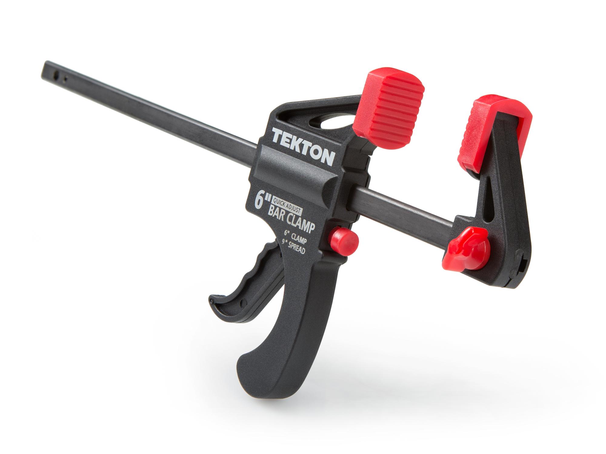 Front-right angle view of Tekton bar clamp. Item #39180