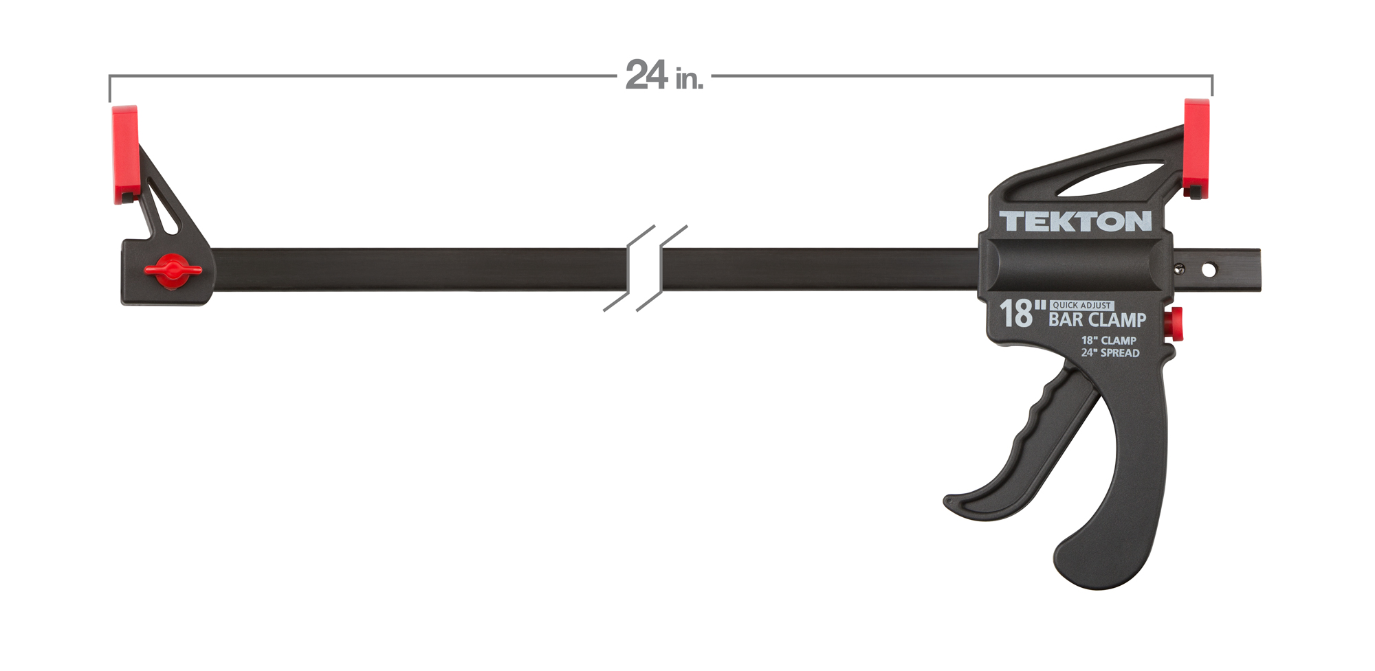 TEKTON 18 Inch Ratchet Bar Clamp / 24 Inch Spreader