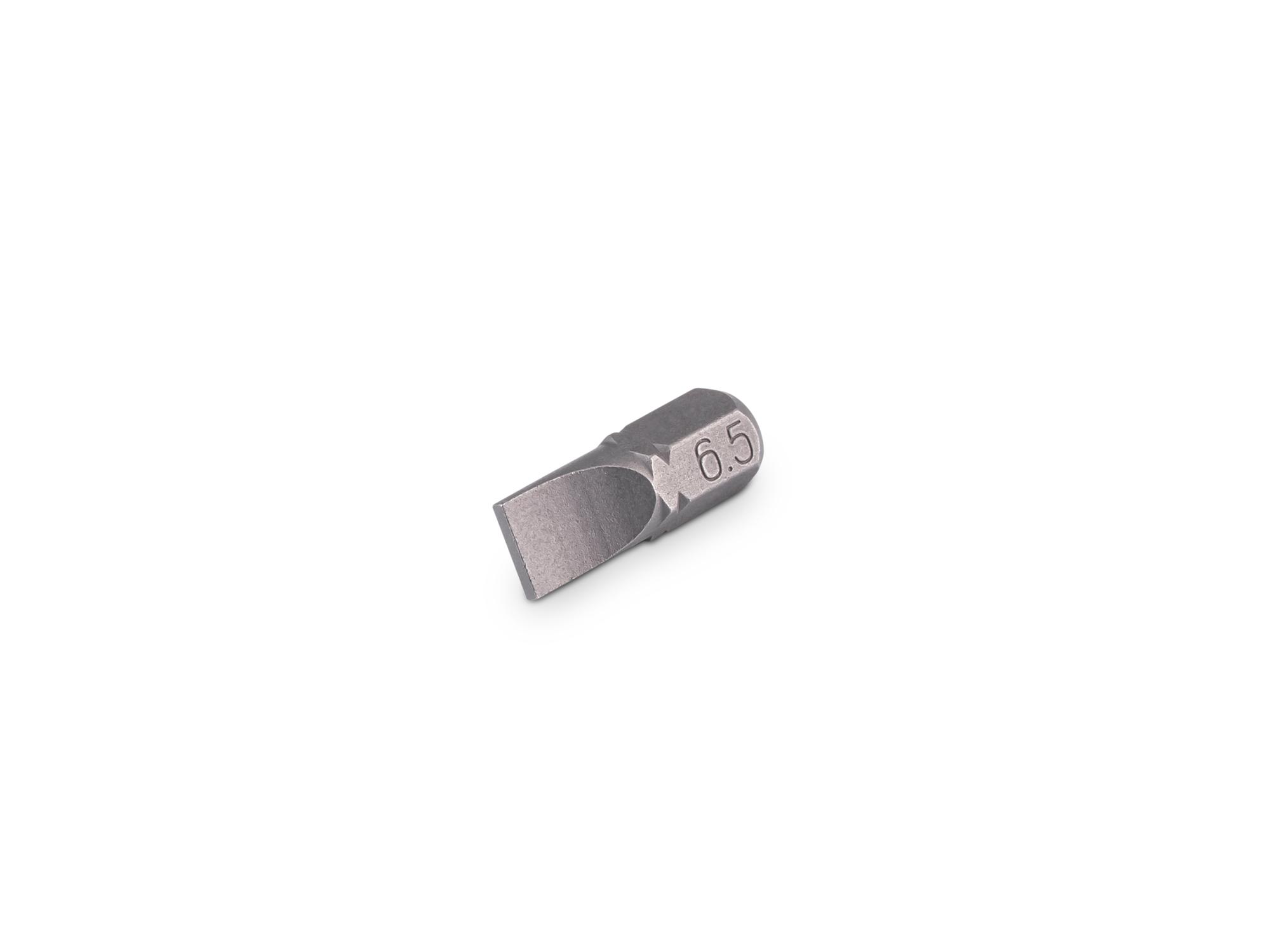 TEKTON 6.5 mm Slotted Insert Bit, 0.75 Inch Length (1/4 in. Hex Shank)