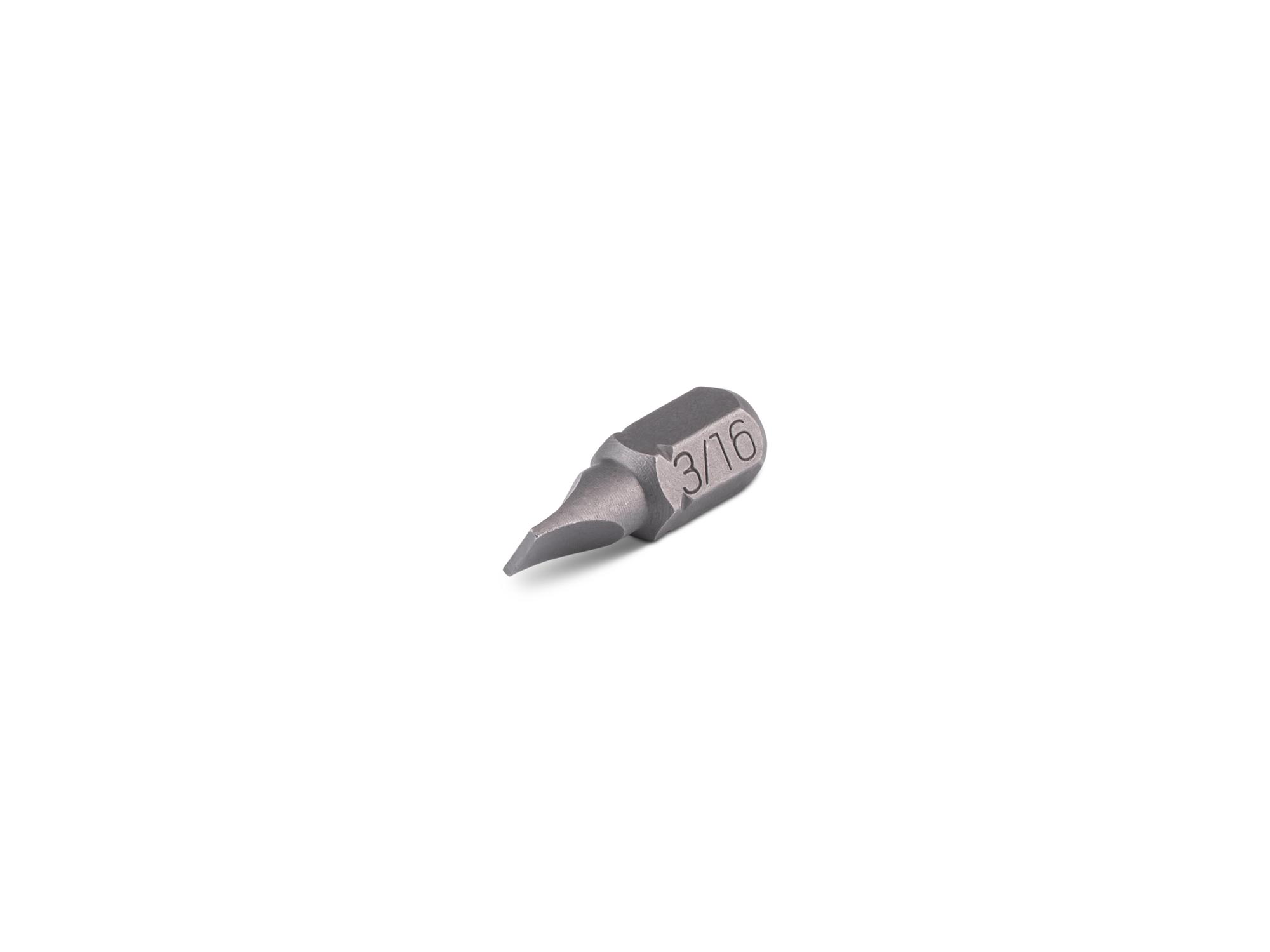 TEKTON 3/16 Inch Slotted Insert Bit, 0.75 Inch Length (1/4 in. Hex Shank)