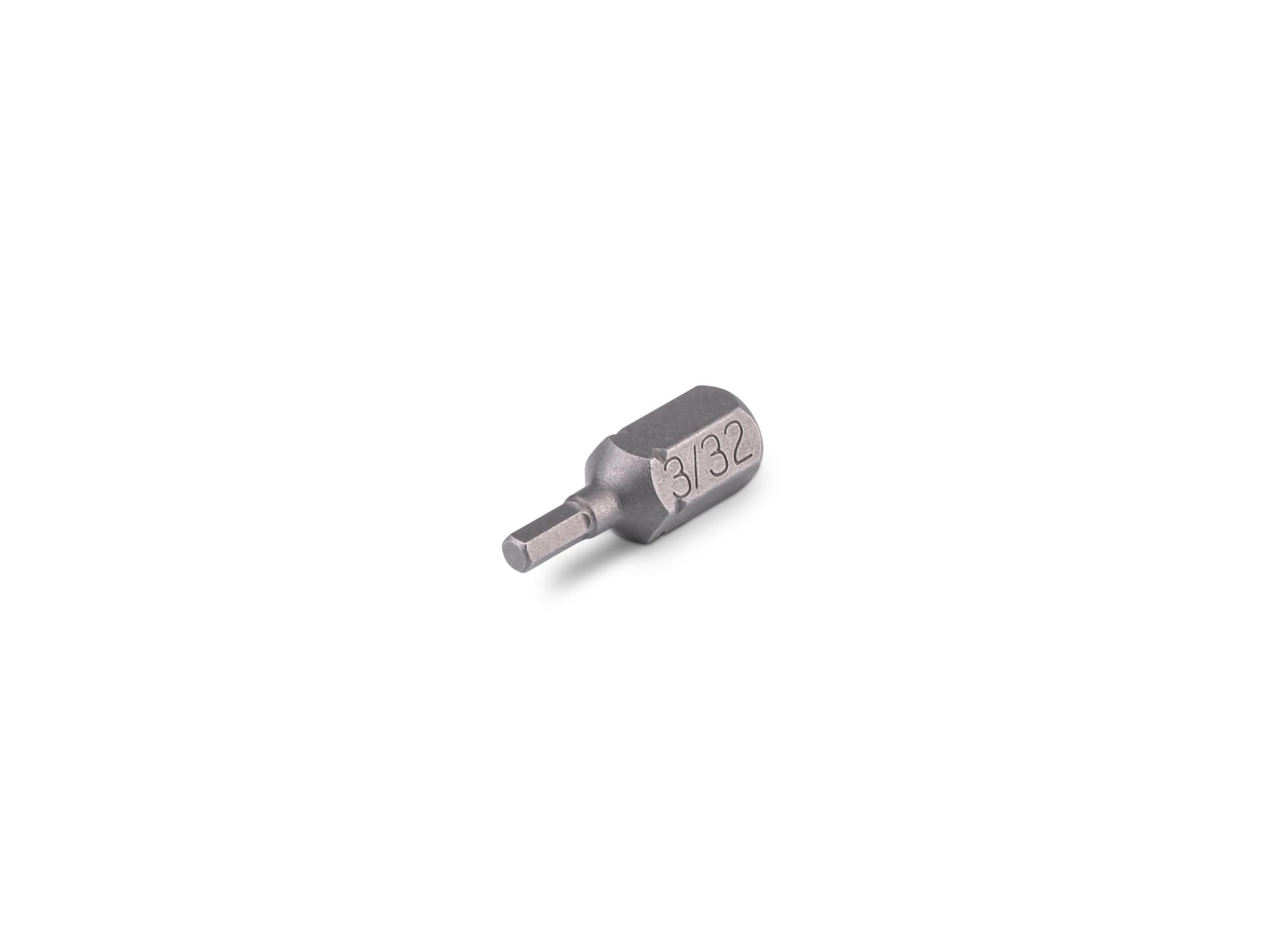 TEKTON 3/32 Inch Hex Insert Bit, 0.75 Inch Length (1/4 in. Hex Shank)