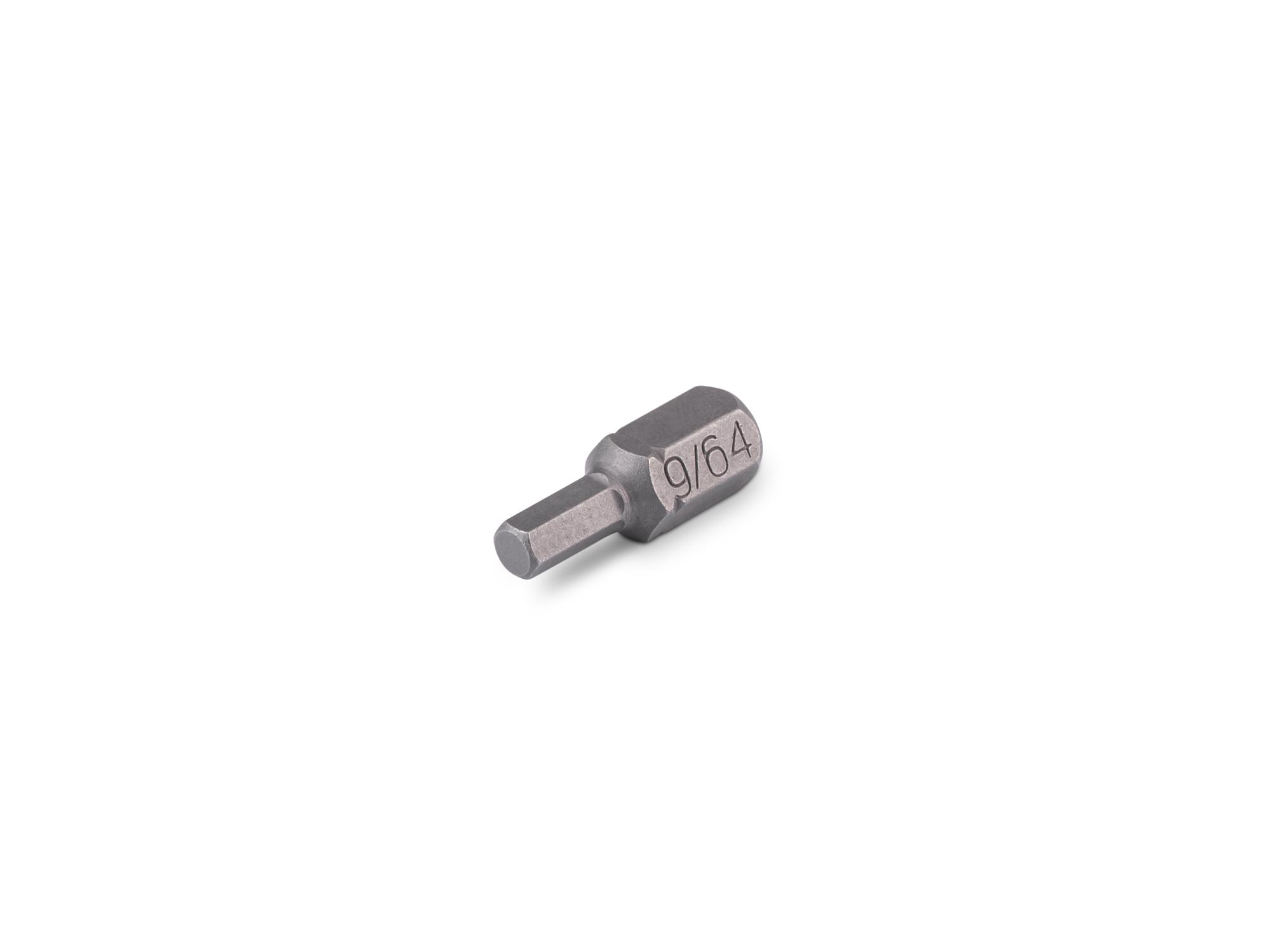 TEKTON 9/64 Inch Hex Insert Bit, 0.75 Inch Length (1/4 in. Hex Shank)