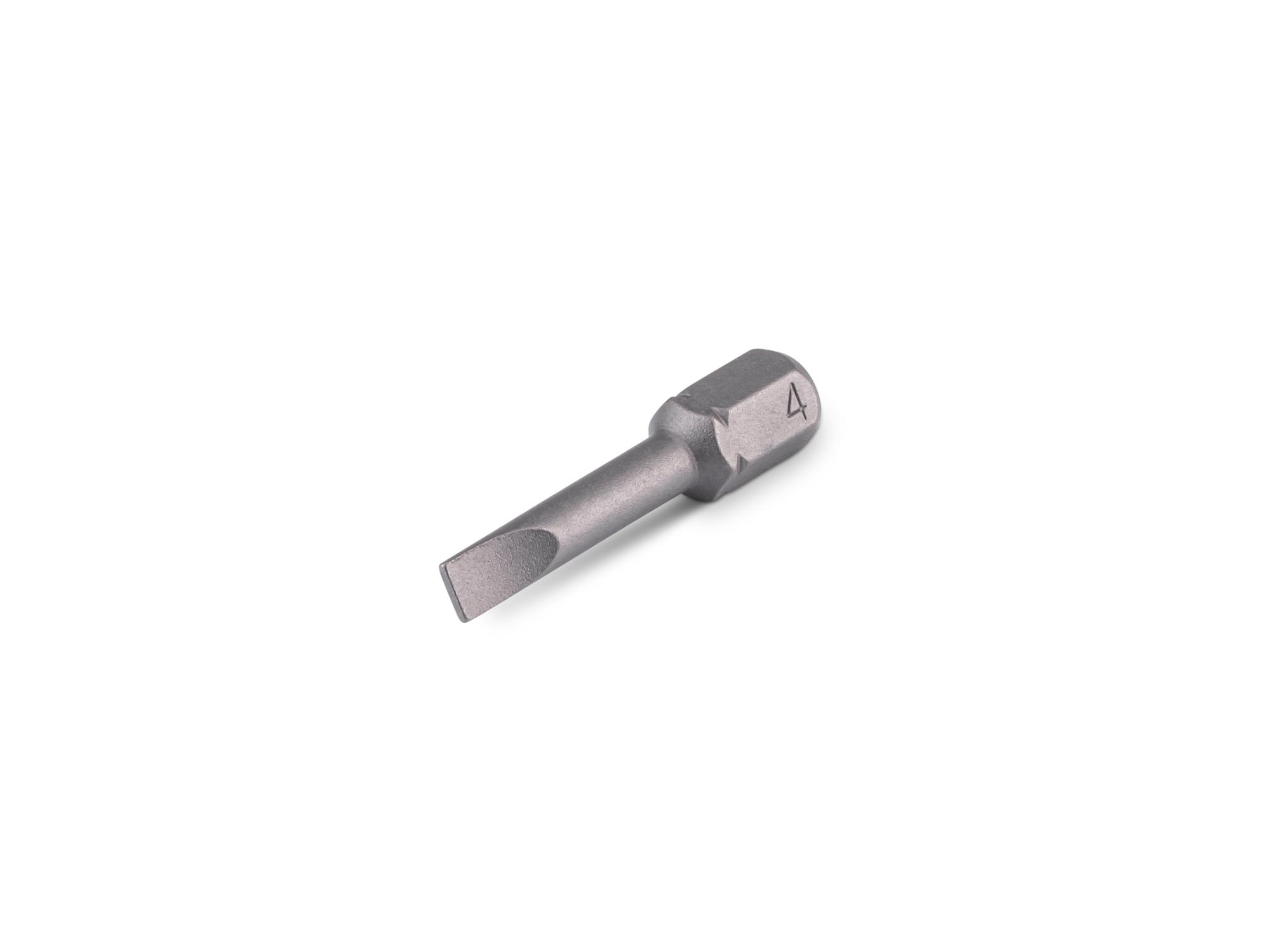 TEKTON 4 mm Slotted Insert Bit, 1.18 Inch Length (1/4 in. Hex Shank)