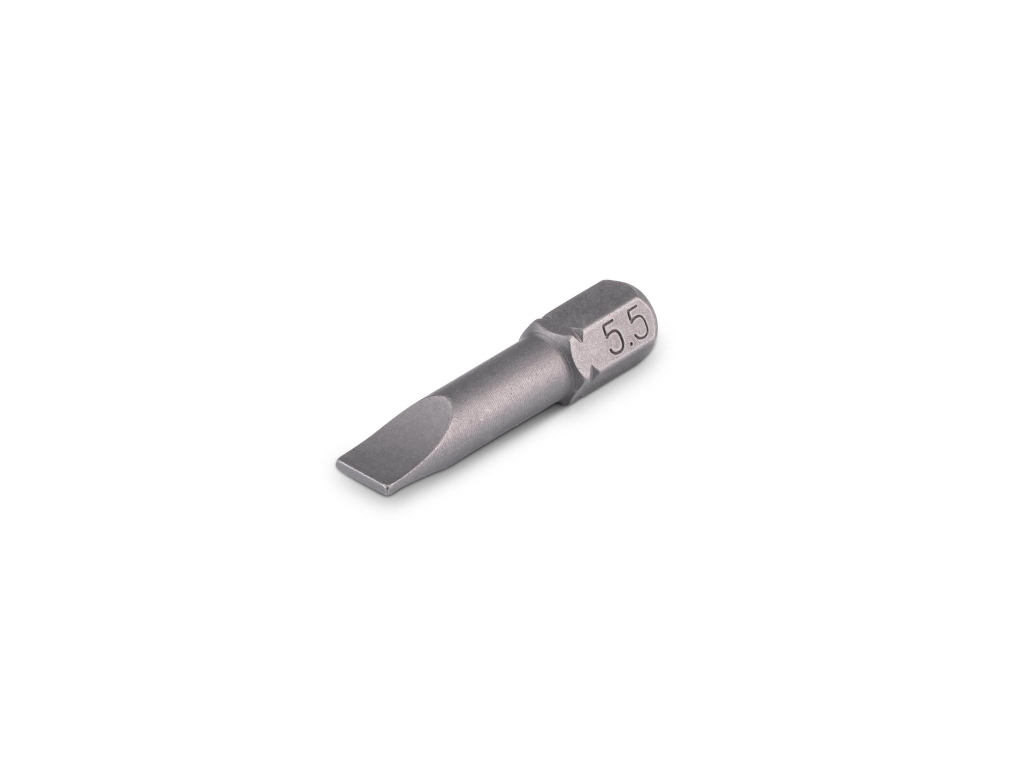 TEKTON 5.5 mm Slotted Insert Bit, 1.18 Inch Length (1/4 in. Hex Shank)