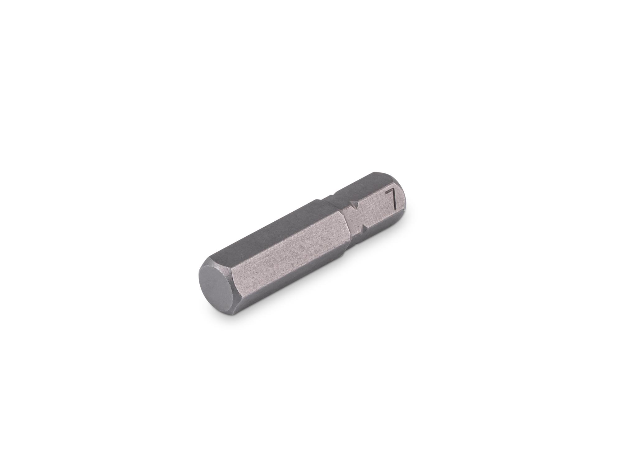TEKTON 7 mm Hex Insert Bit, 1.18 Inch Length (1/4 in. Hex Shank)