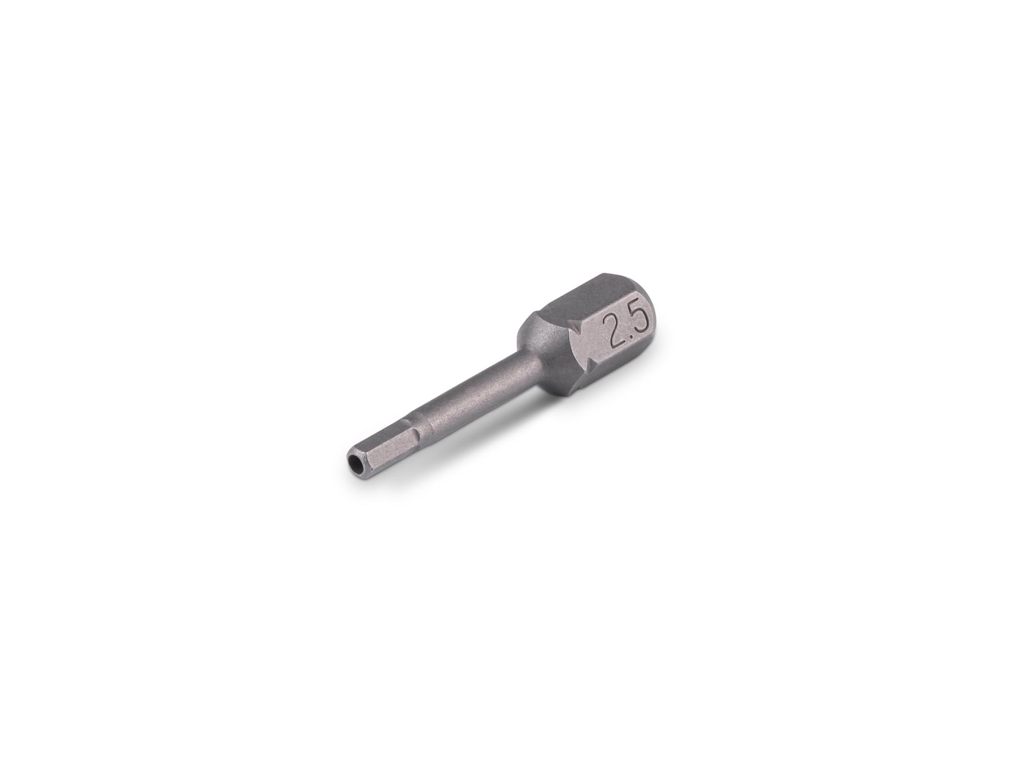 TEKTON 2.5 mm Tamper Hex Insert Bit, 1.18 Inch Length (1/4 in. Hex Shank)