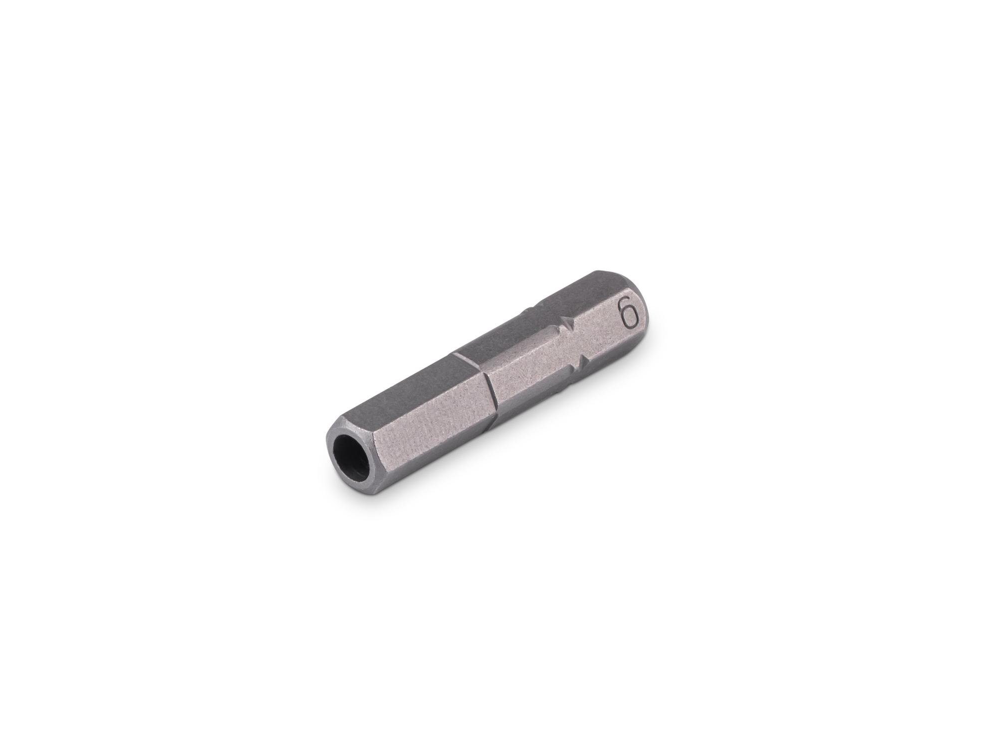 TEKTON 6 mm Tamper Hex Insert Bit, 1.18 Inch Length (1/4 in. Hex Shank)