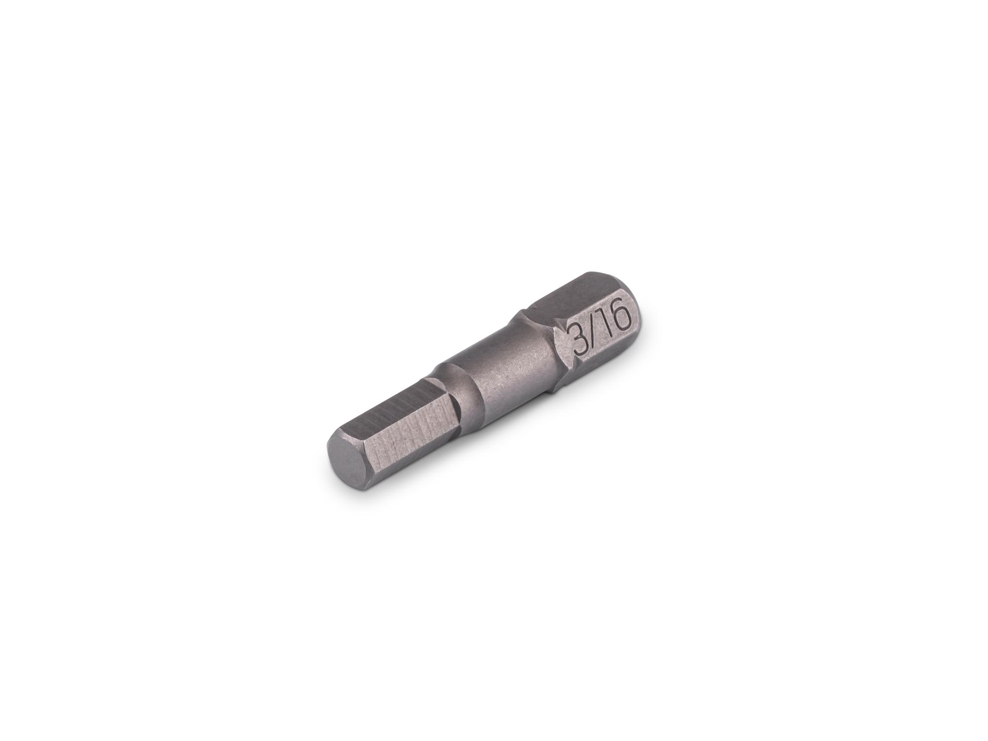 TEKTON 3/16 Inch Hex Insert Bit, 1.18 Inch Length (1/4 in. Hex Shank)
