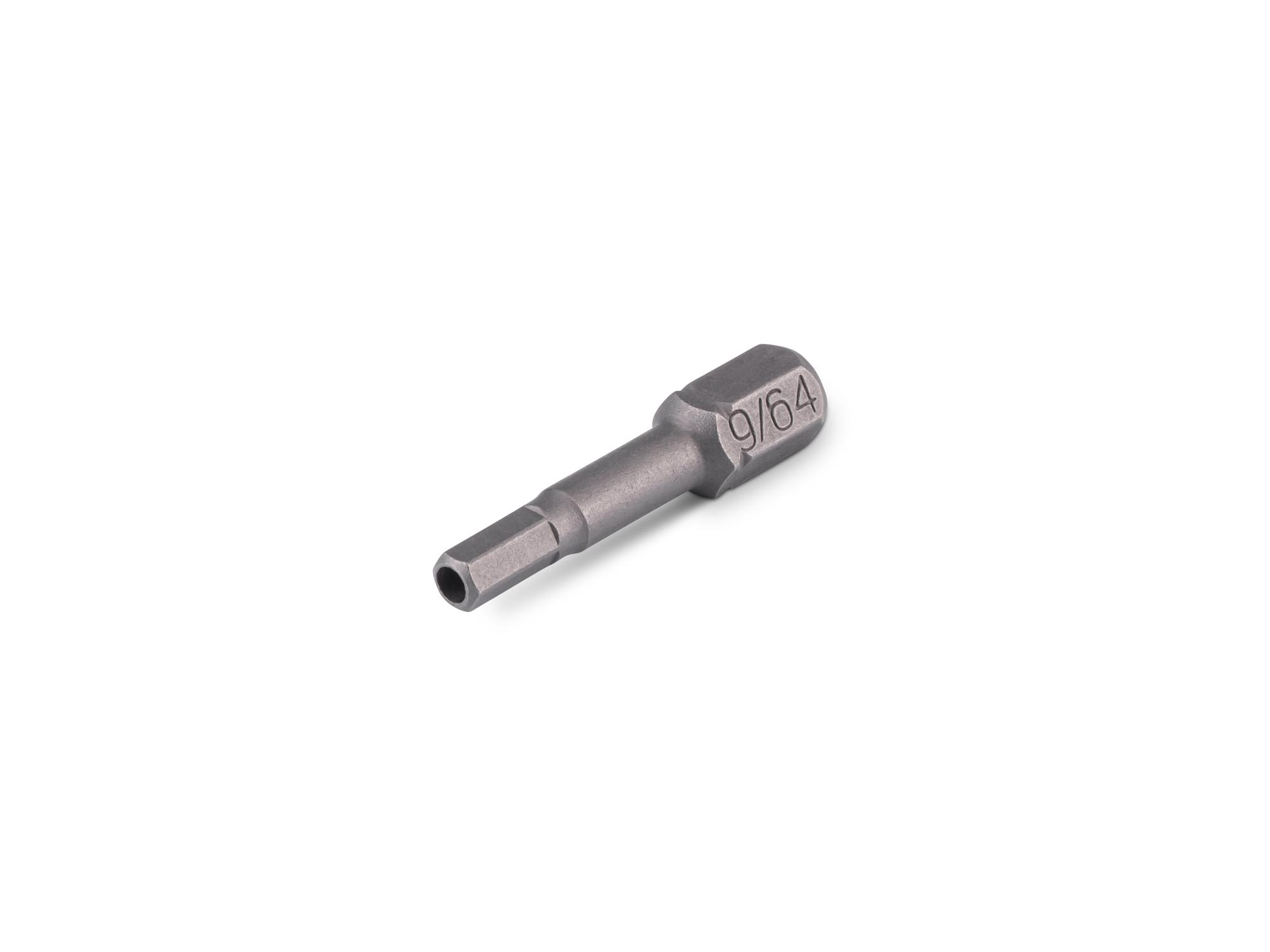 TEKTON 9/64 Inch Tamper Hex Insert Bit, 1.18 Inch Length (1/4 in. Hex Shank)