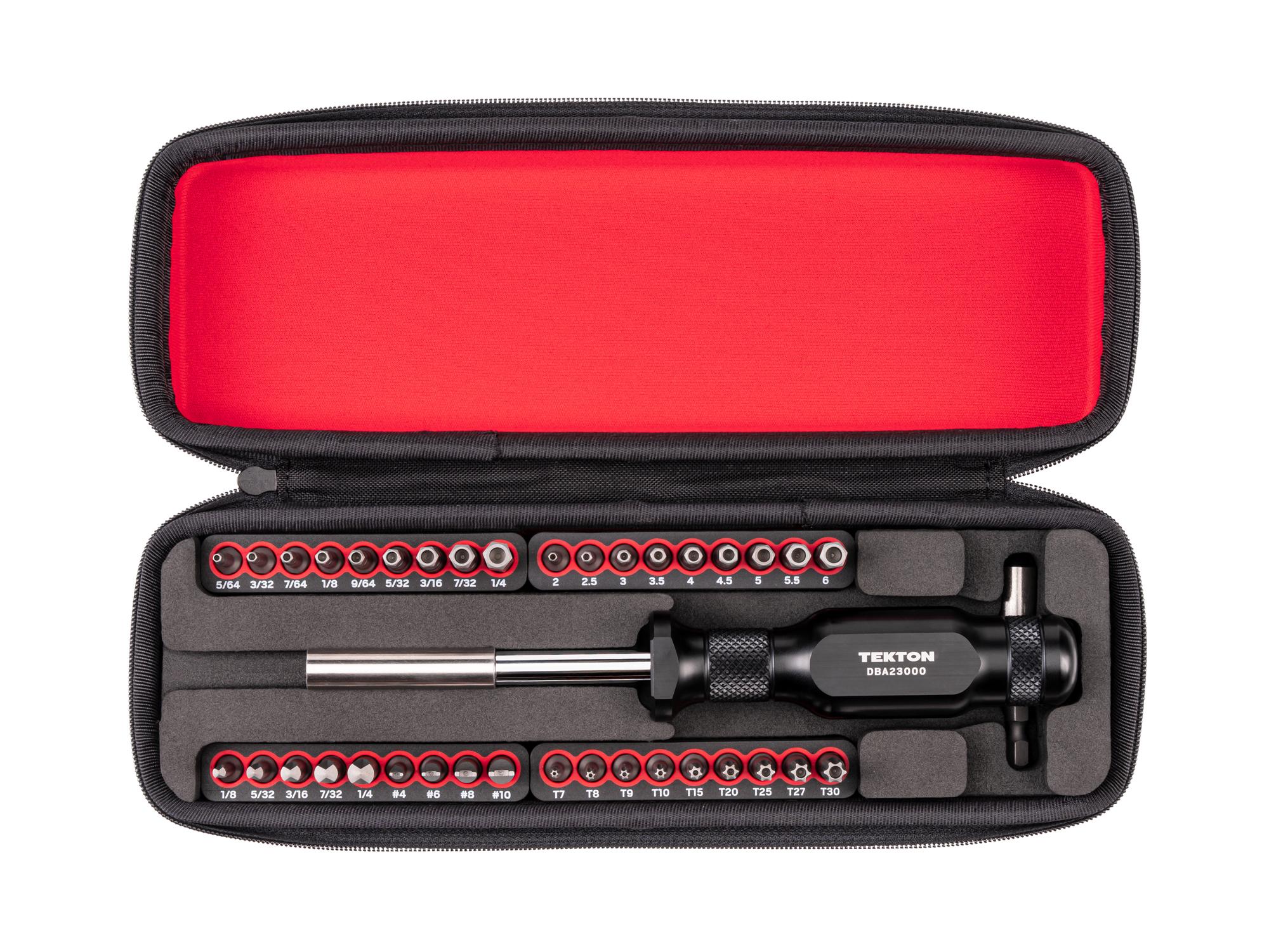 Aluminum Handle Bit Driver and Security Insert Bit Set with Case (38-Piece)