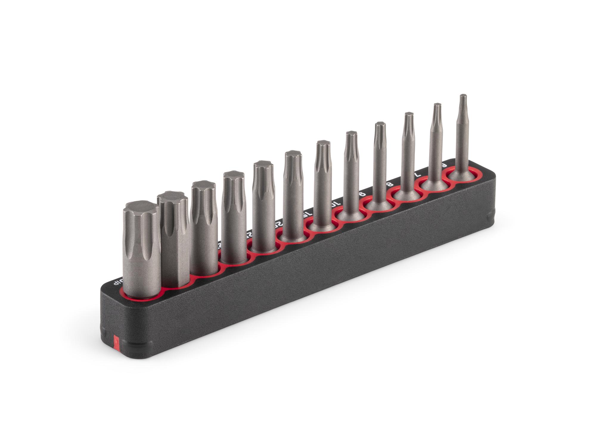 Back angle view of Tekton rail bit set. Item #DZB93001