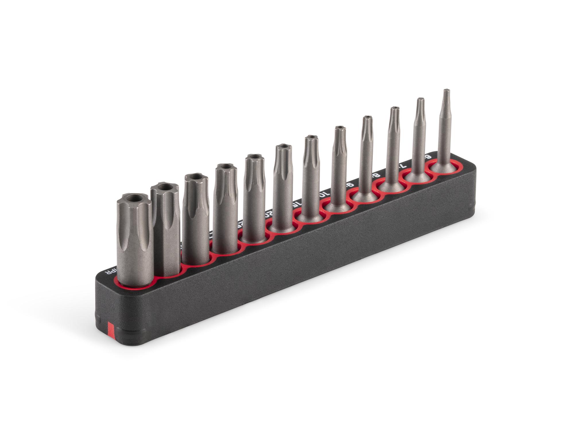 Back angle view of Tekton rail bit set. Item #DZB93002
