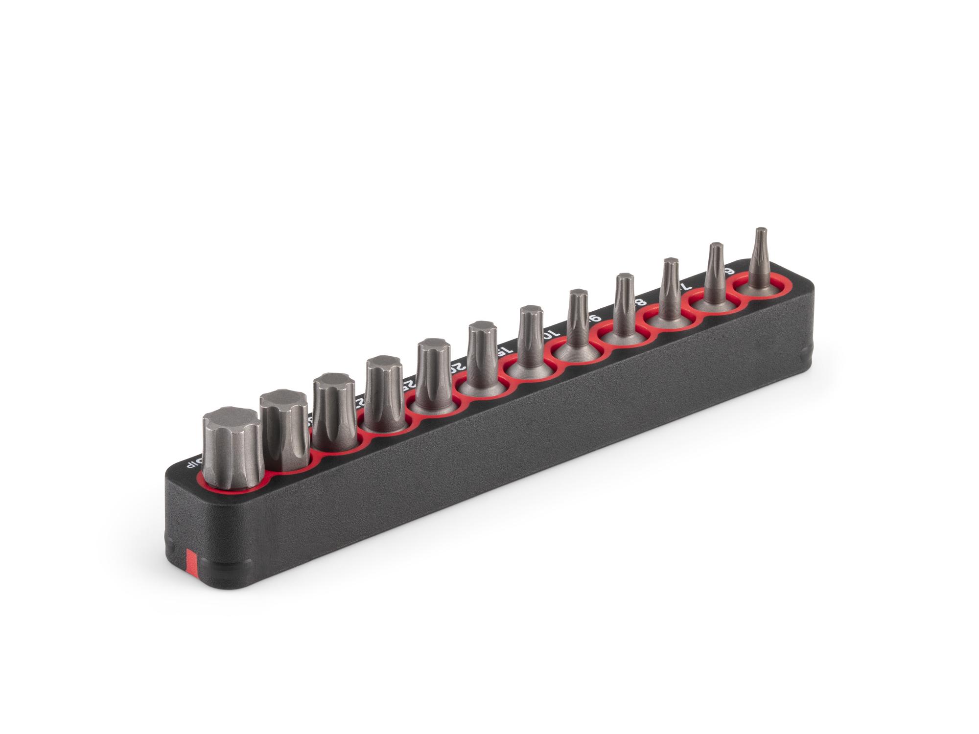 Back angle view of Tekton rail bit set. Item #DZB93003