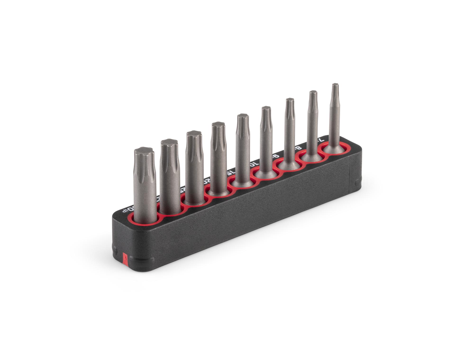 Back angle view of Tekton rail bit set. Item #DZB93004