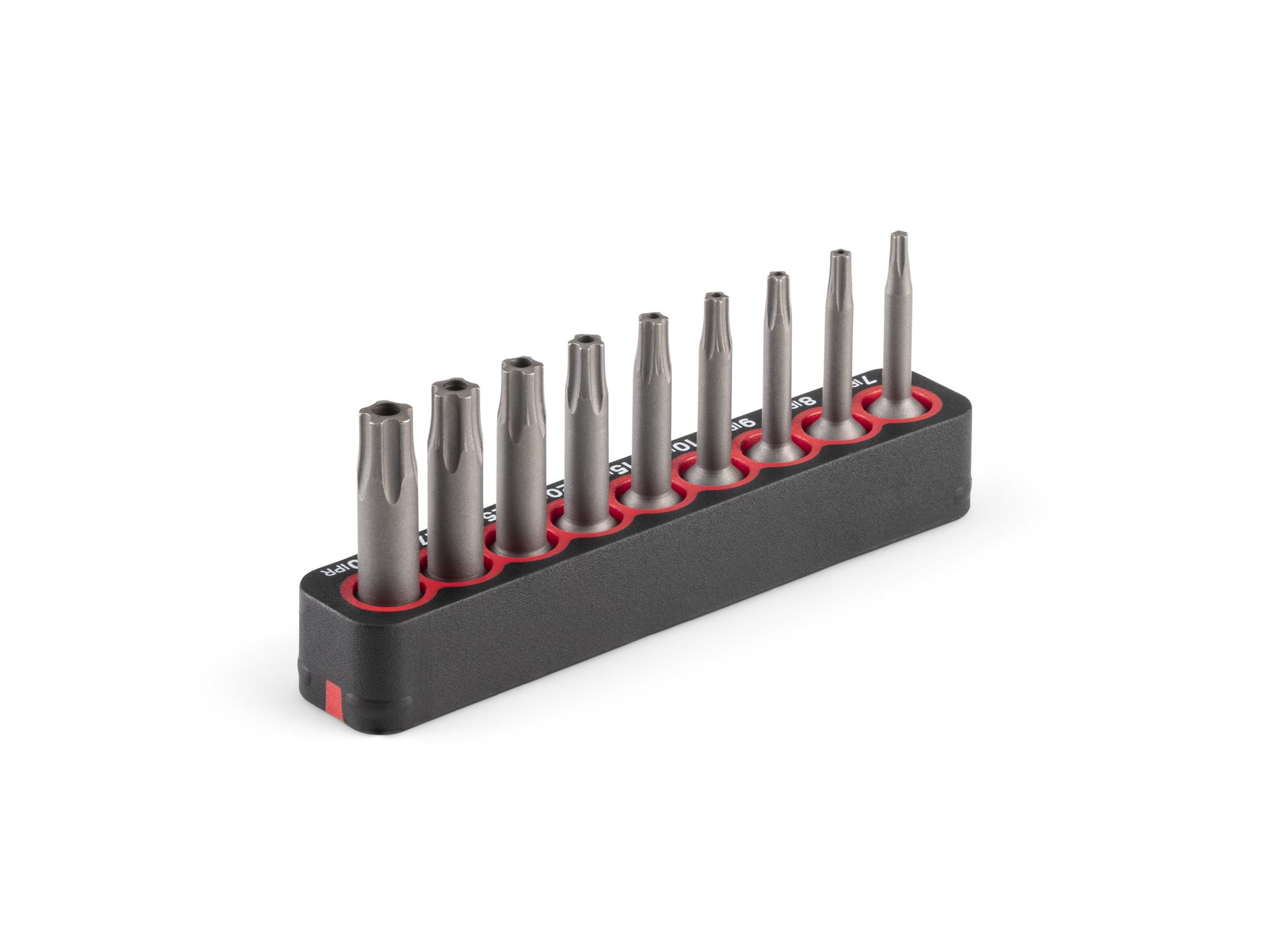 Back angle view of Tekton rail bit set. Item #DZB93005