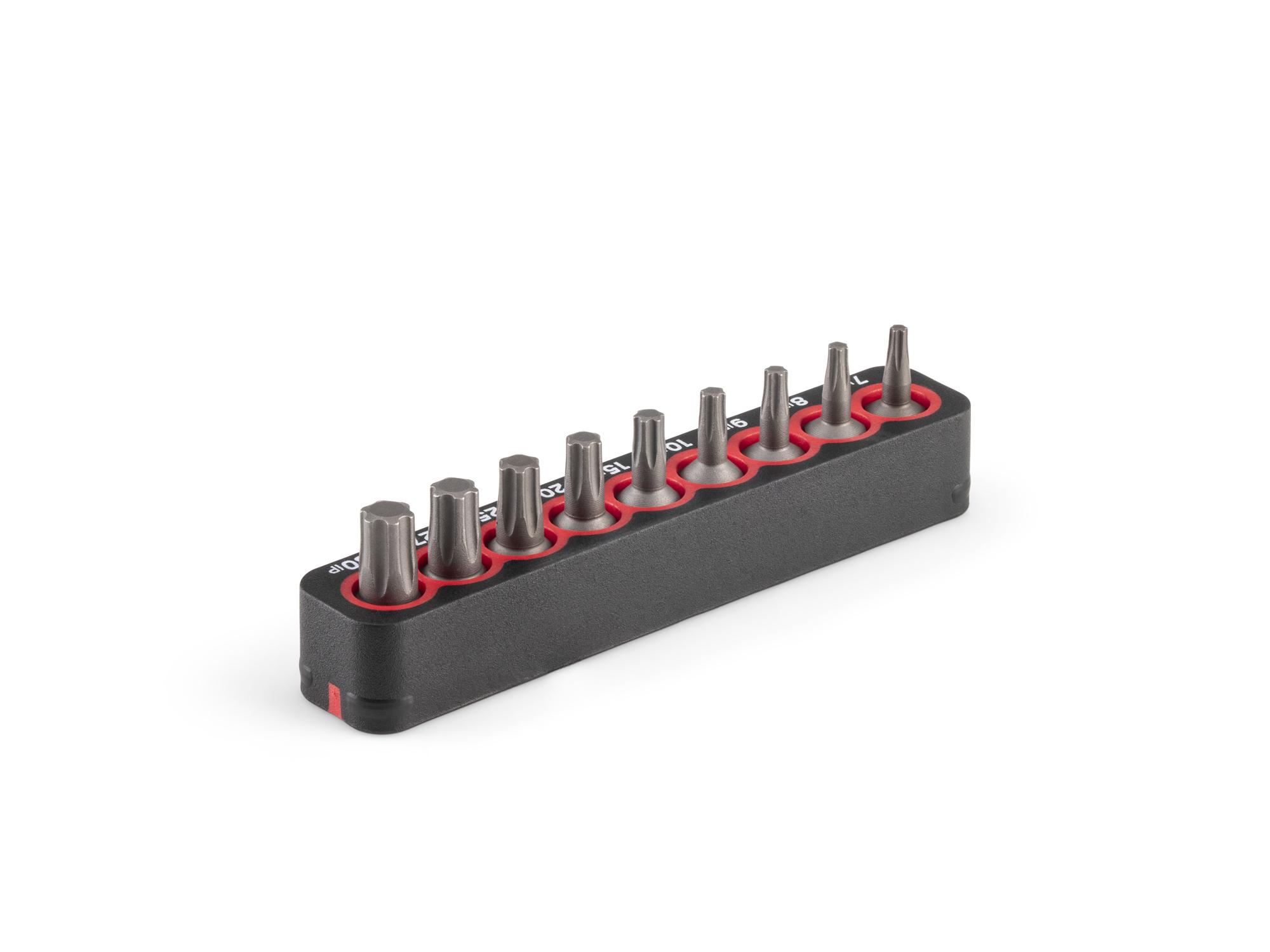 Back angle view of Tekton rail bit set. Item #DZB93006