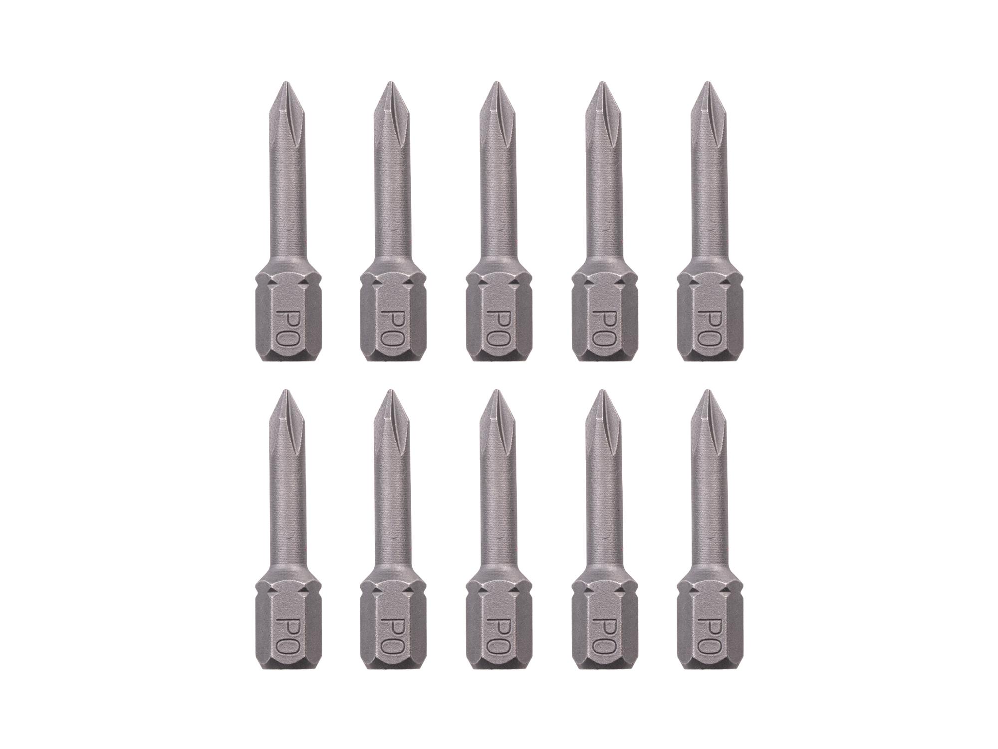 TEKTON P0 Phillips Insert Bits, 1.18 Inch Length (10-Pack) - 1/4 in. Hex Shank
