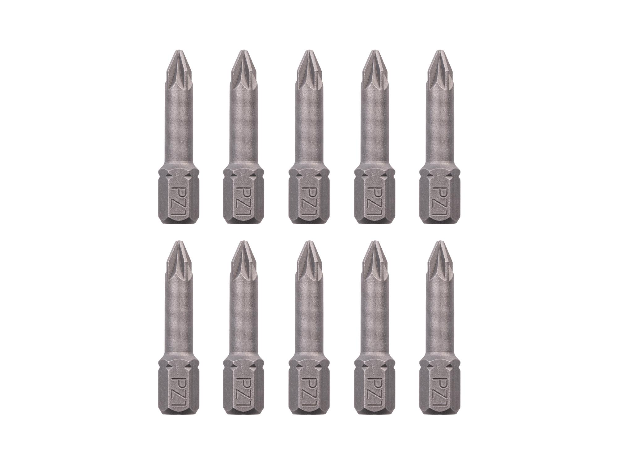 TEKTON PZ1 Pozidriv Insert Bits, 1.18 Inch Length (10-Pack) - 1/4 in. Hex Shank