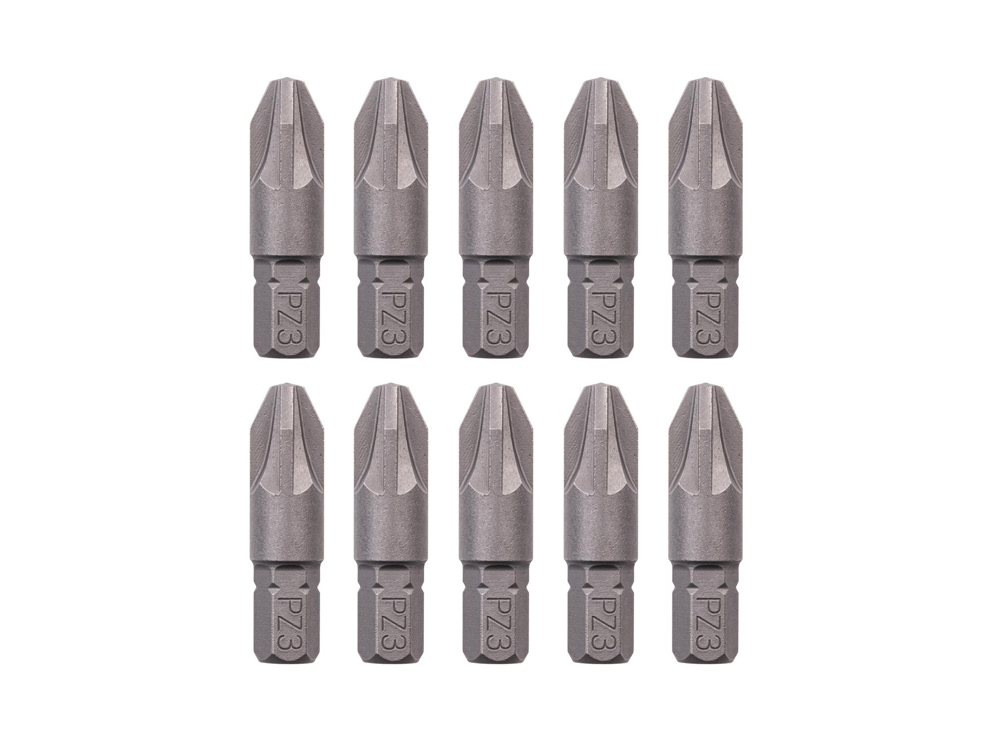 TEKTON PZ3 Pozidriv Insert Bits, 1.18 Inch Length (10-Pack) - 1/4 in. Hex Shank