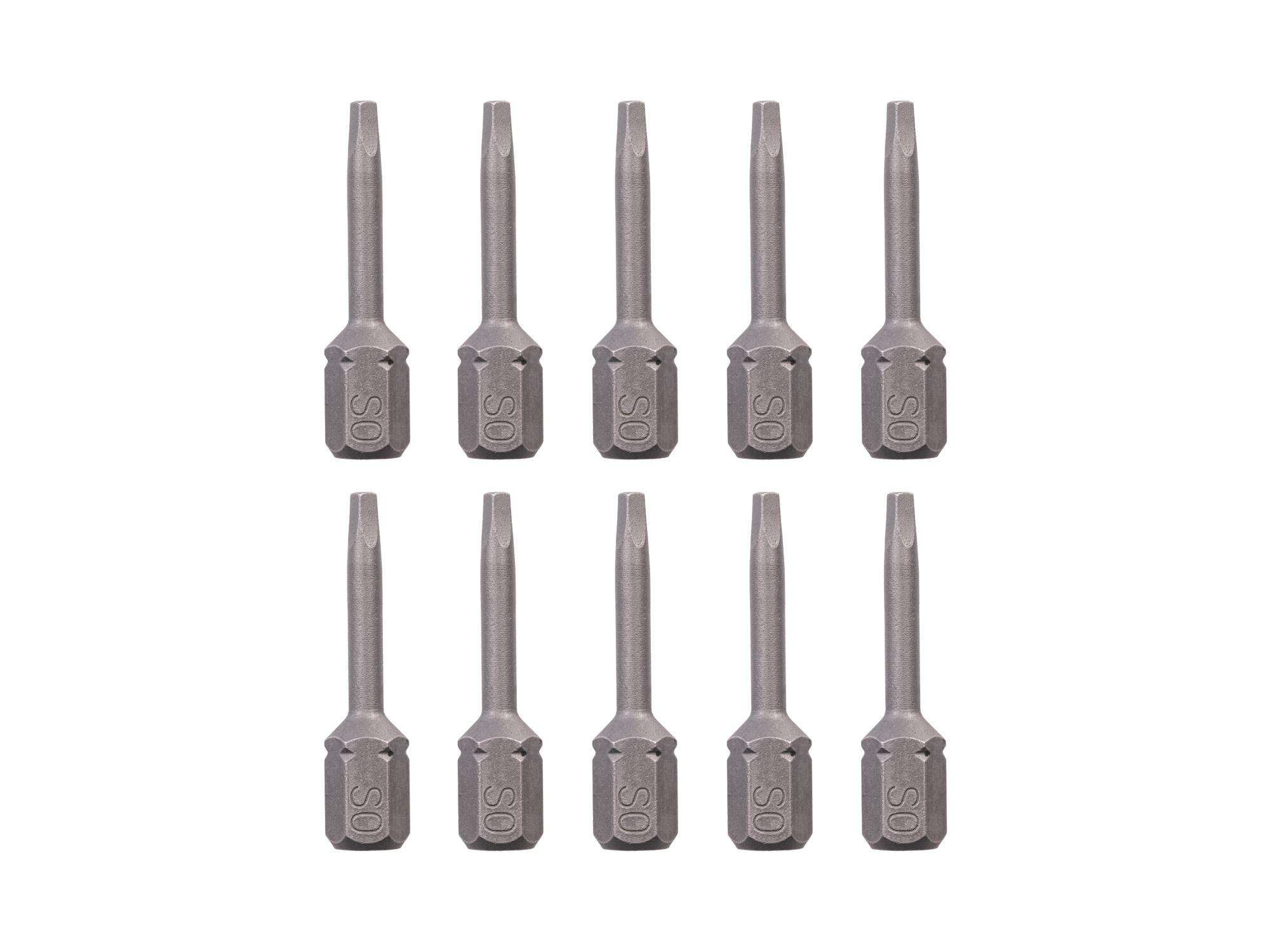 TEKTON S0 Square Insert Bits, 1.18 Inch Length (10-Pack) - 1/4 in. Hex Shank