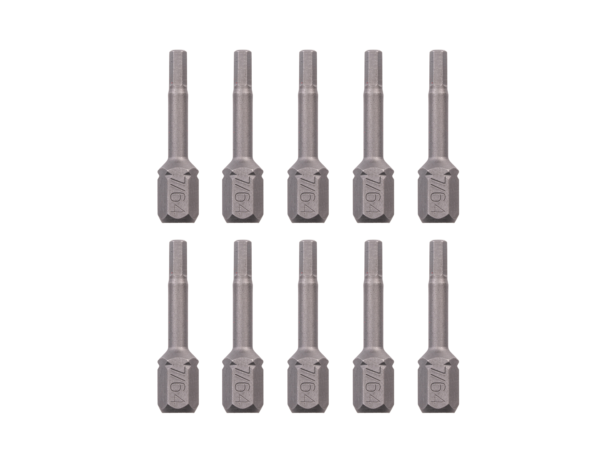 ちろチップ 7/64 Inch Hex Insert Bits, 1.18 in. Length (10-Pack) | TEKTON