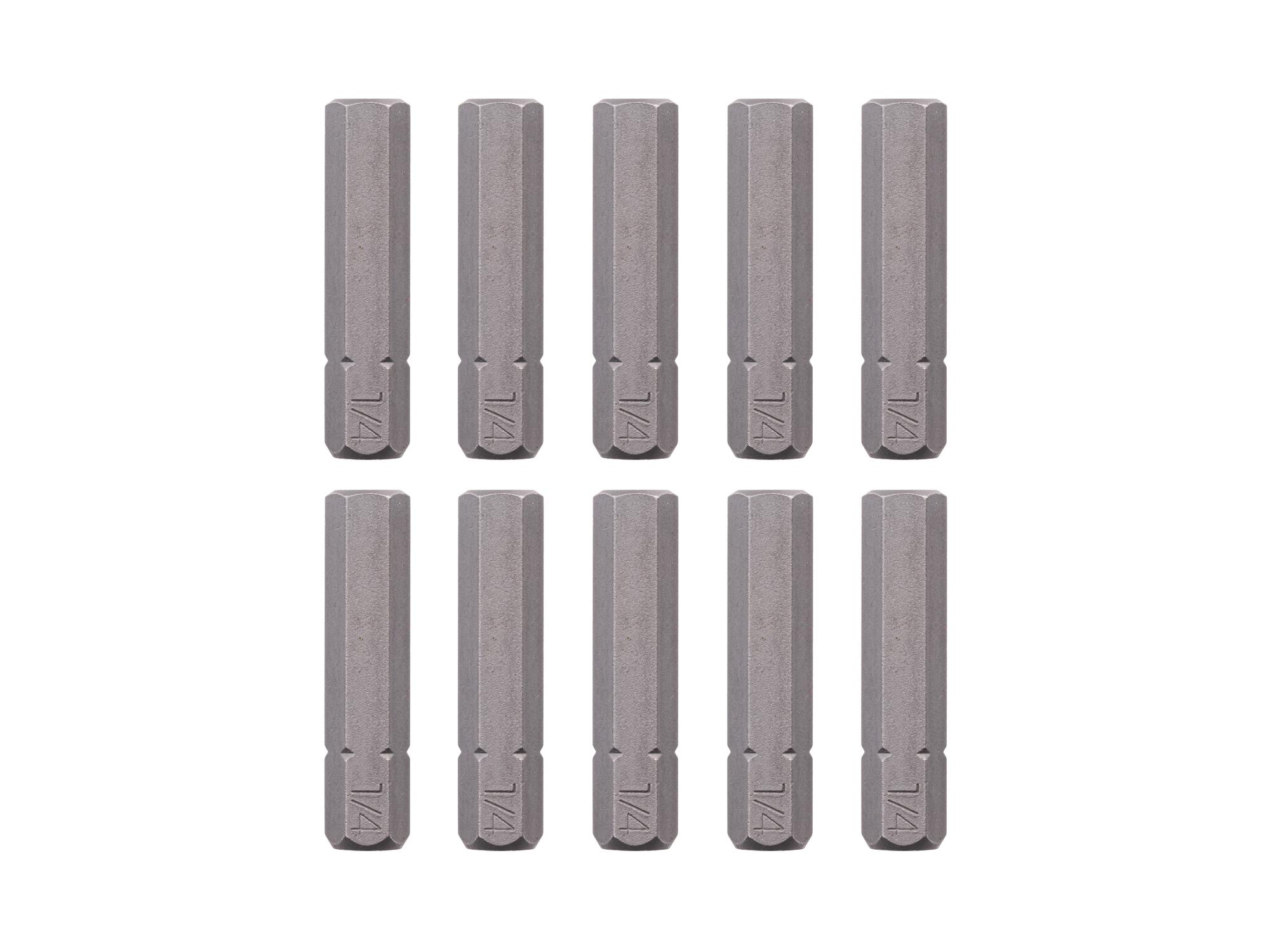 TEKTON 1/4 Inch Hex Insert Bits, 1.18 Inch Length (10-Pack) - 1/4 in. Hex Shank
