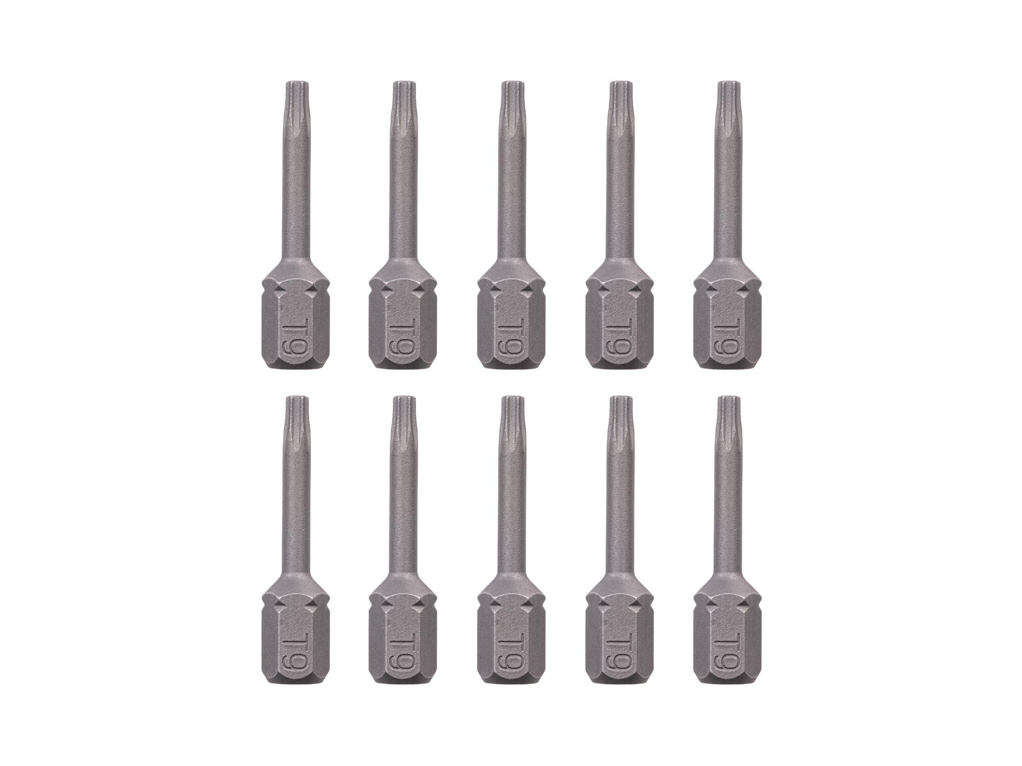 TEKTON T9 Star Insert Bits, 1.18 Inch Length (10-Pack) - 1/4 in. Hex Shank