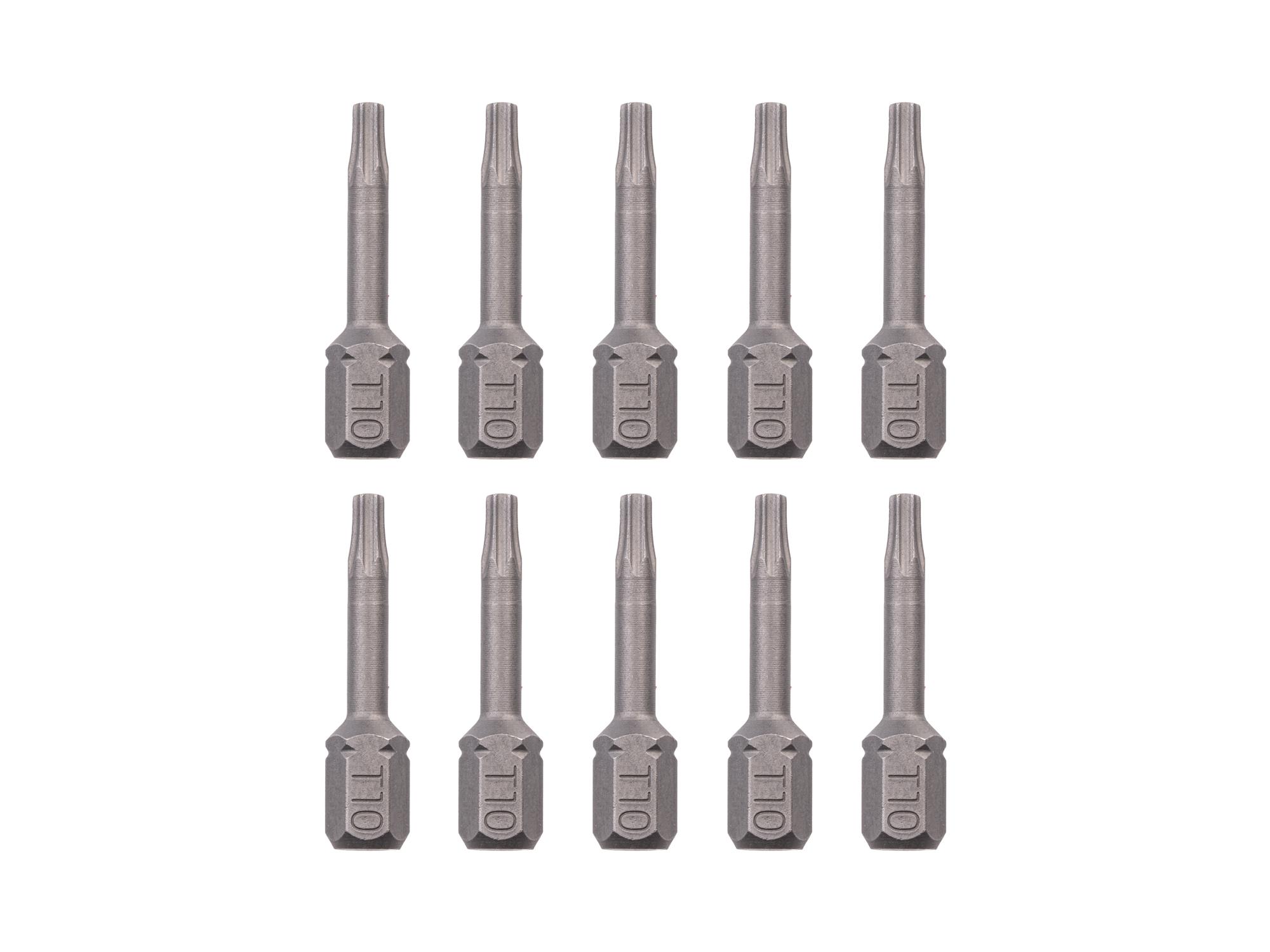 TEKTON T10 Star Insert Bits, 1.18 Inch Length (10-Pack) - 1/4 in. Hex Shank