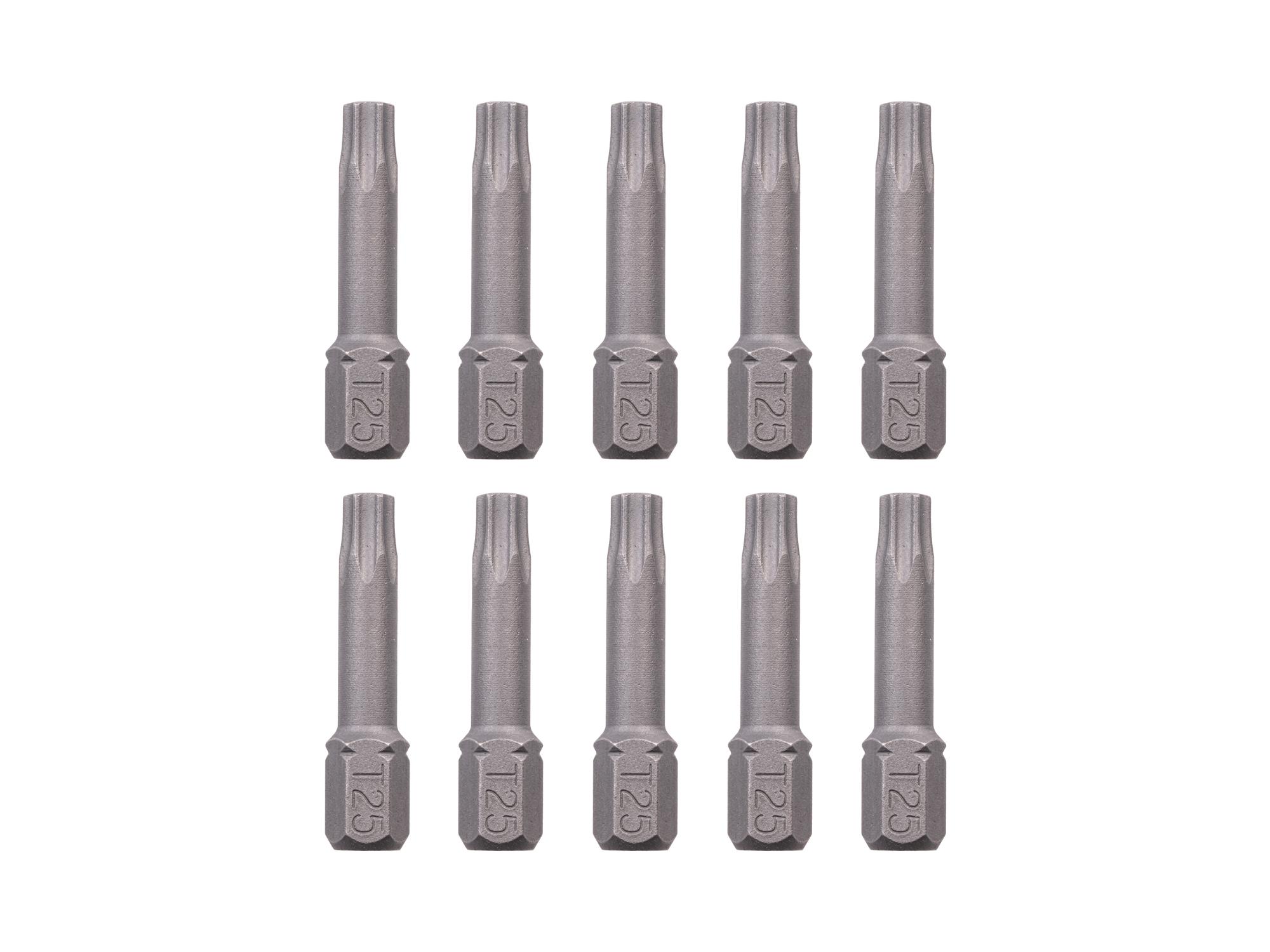 TEKTON T25 Star Insert Bits, 1.18 Inch Length (10-Pack) - 1/4 in. Hex Shank