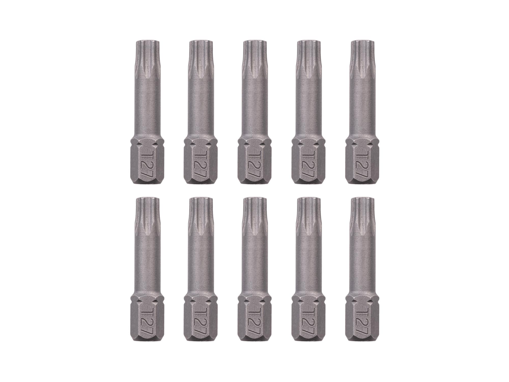 TEKTON T27 Star Insert Bits, 1.18 Inch Length (10-Pack) - 1/4 in. Hex Shank
