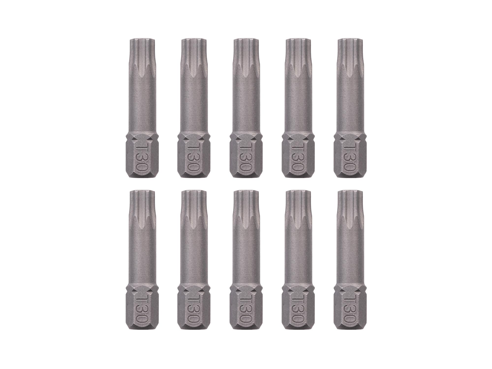 TEKTON T30 Star Insert Bits, 1.18 Inch Length (10-Pack) - 1/4 in. Hex Shank
