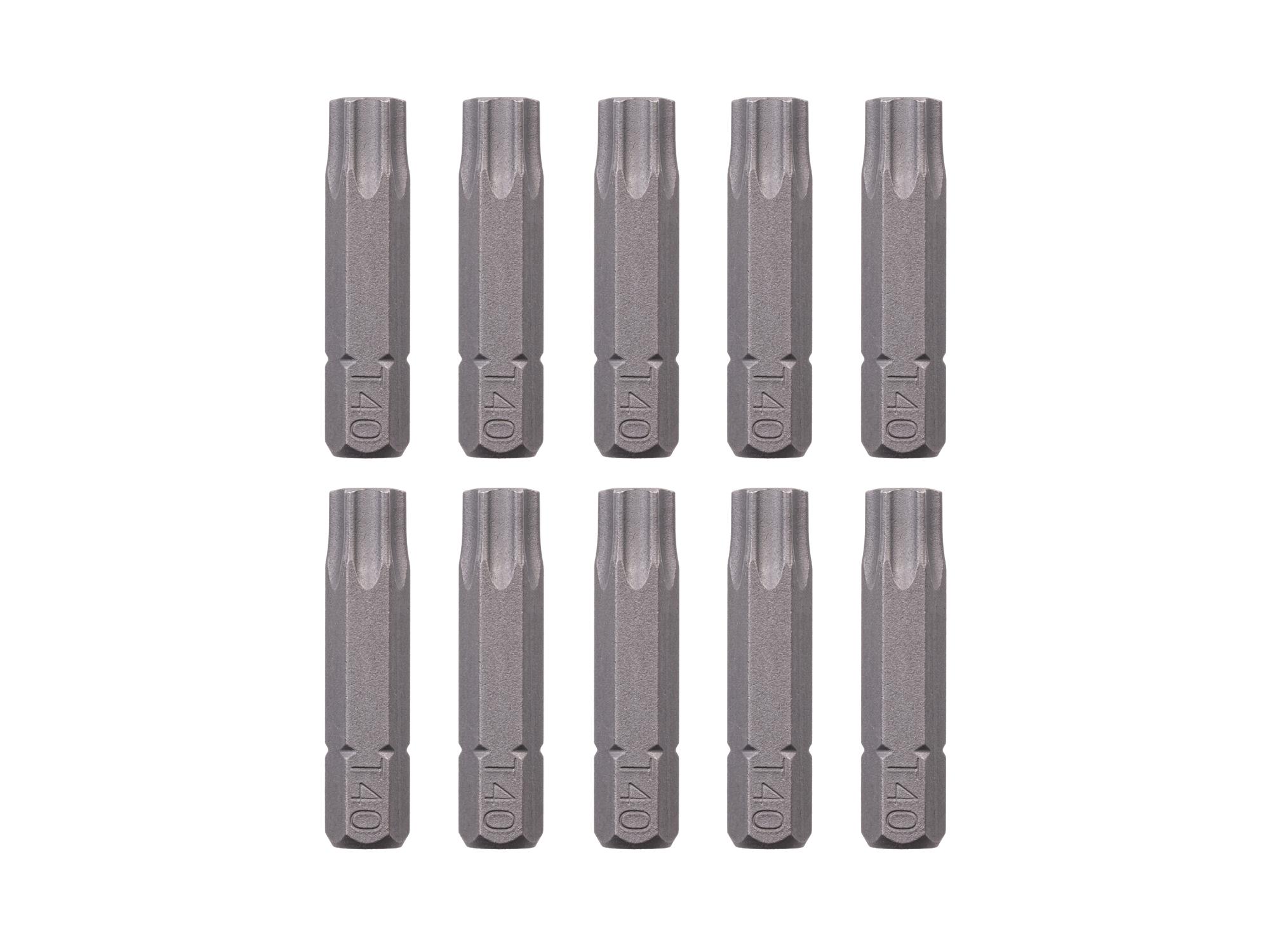 TEKTON T40 Star Insert Bits, 1.18 Inch Length (10-Pack) - 1/4 in. Hex Shank