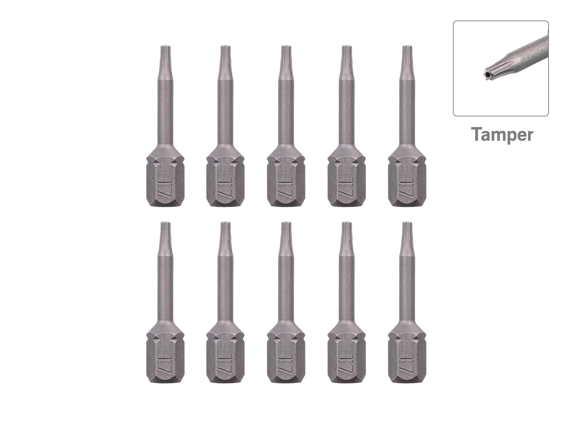 TEKTON T7 Tamper Star Insert Bits, 1.18 Inch Length (10-Pack) - 1/4 in. Hex Shank