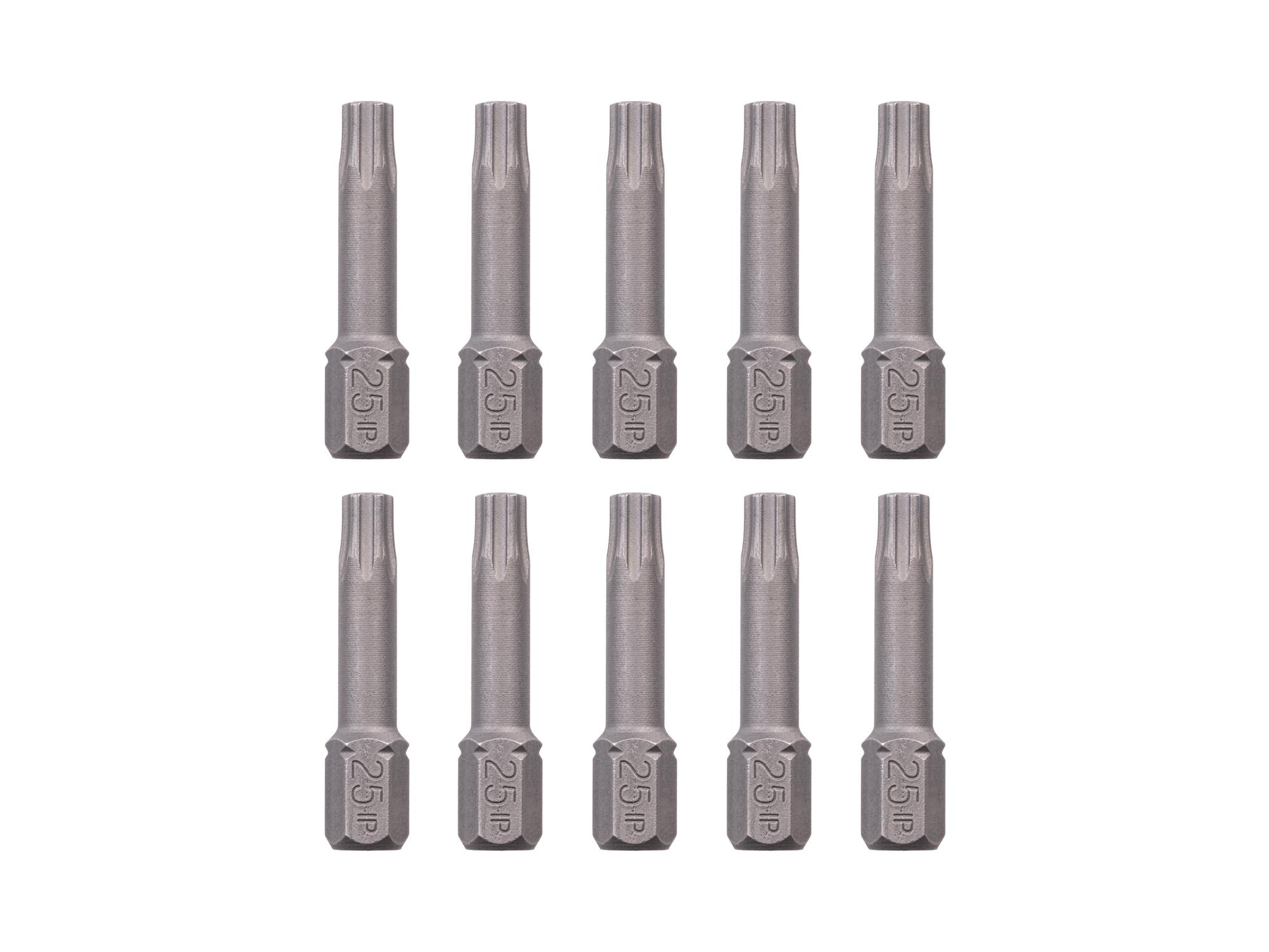 TEKTON 25IP Star Plus Insert Bits, 1.18 Inch Length (10-Pack) - 1/4 in. Hex Shank