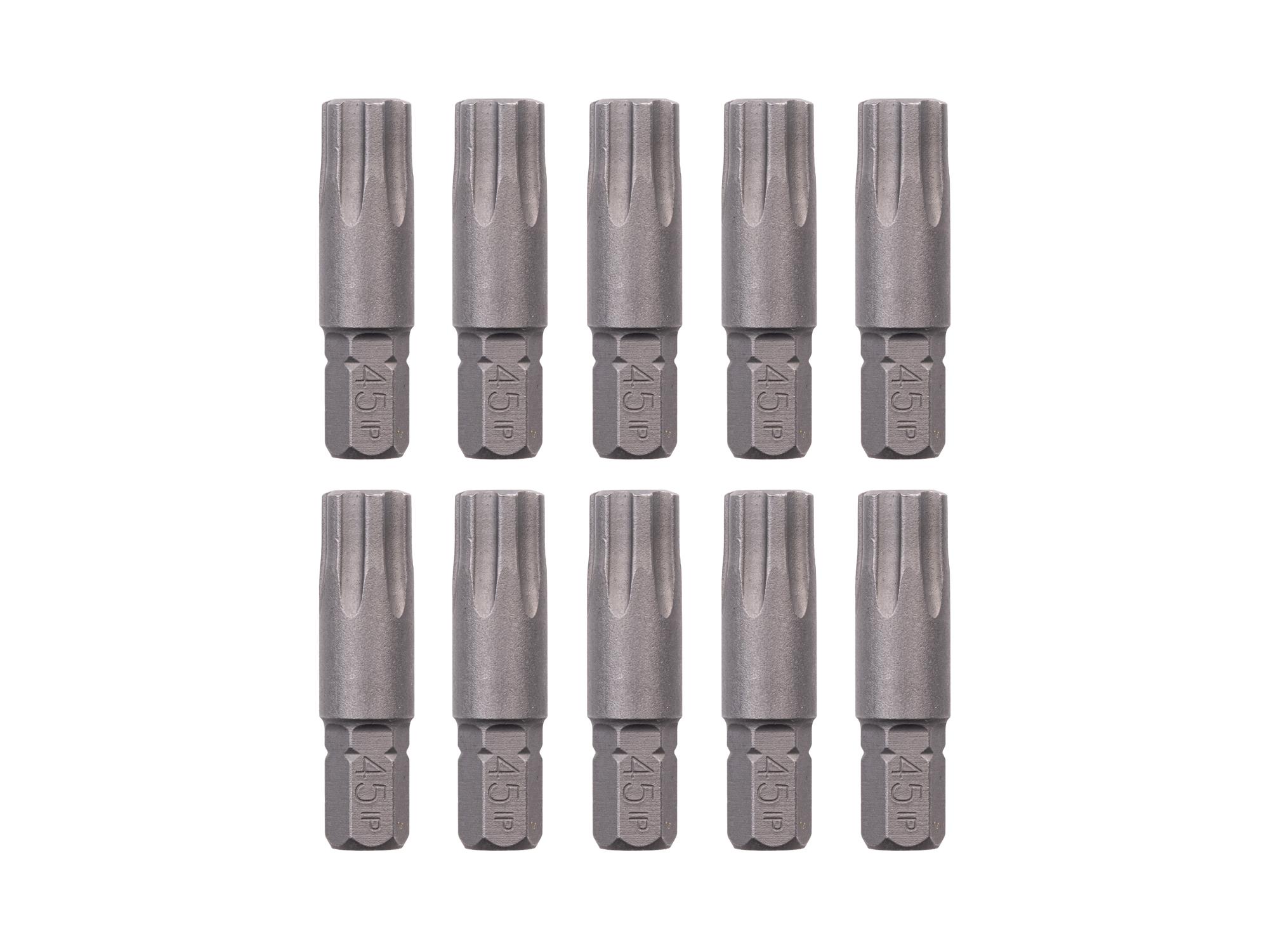 TEKTON 45IP Star Plus Insert Bits, 1.18 Inch Length (10-Pack) - 1/4 in. Hex Shank