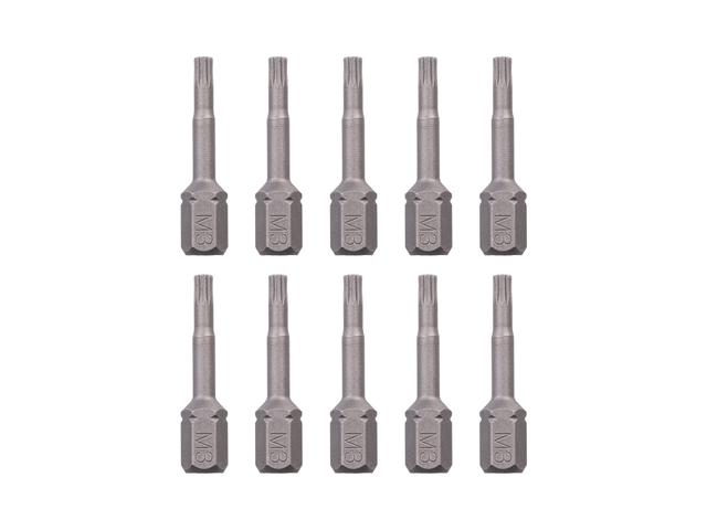 M3 Triple Square Insert Bits, 1.18 in. Length (10-Pack) | TEKTON