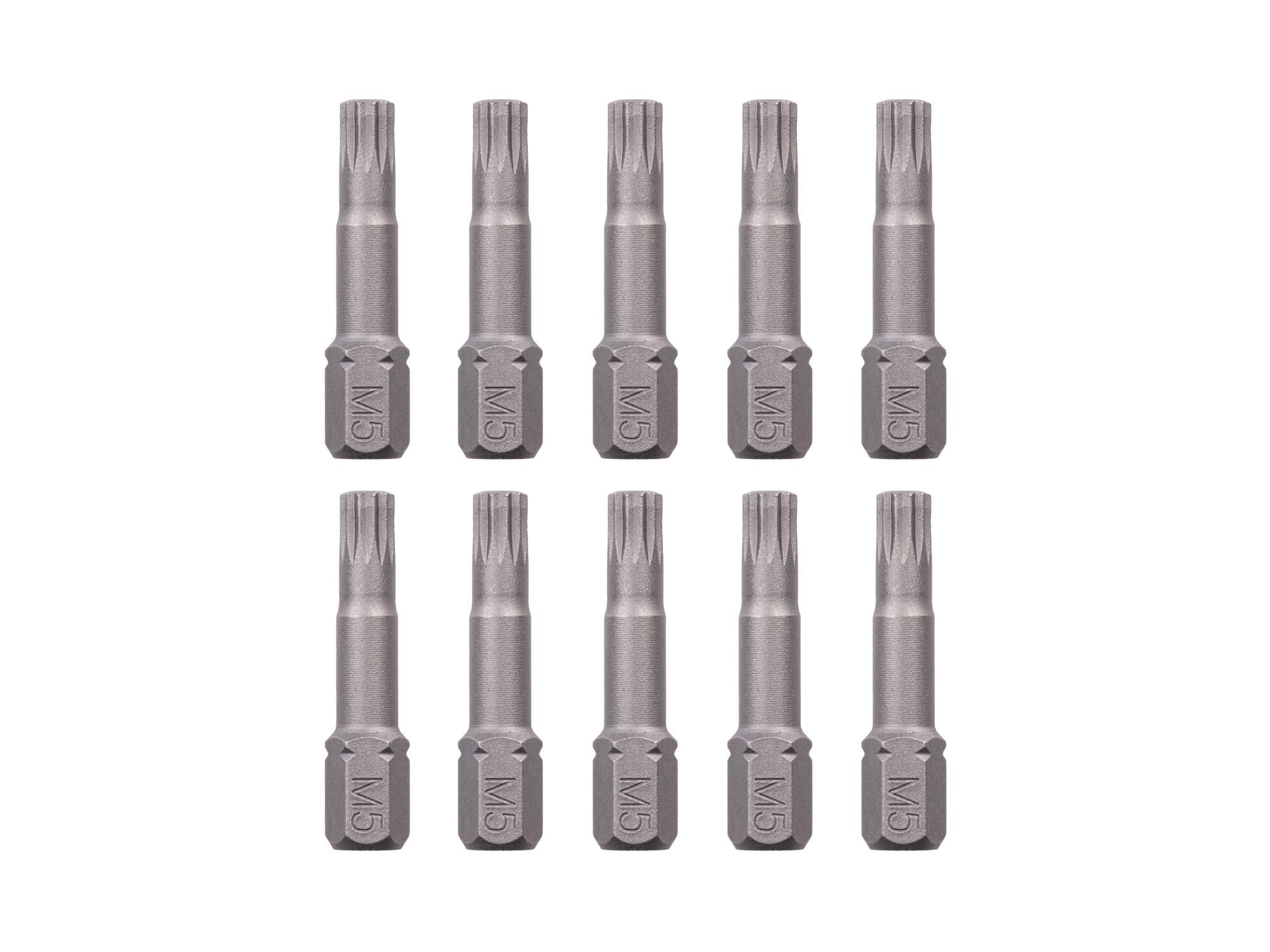 TEKTON M5 Triple Square Insert Bits, 1.18 Inch Length (10-Pack) - 1/4 in. Hex Shank