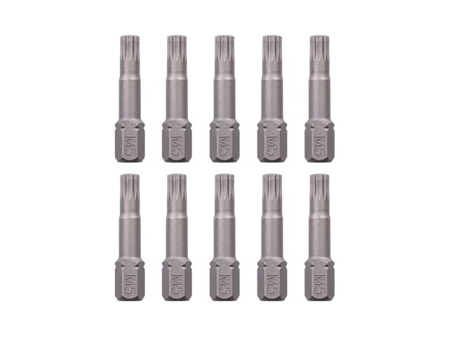 M5 Triple Square Insert Bits, 1.18 in. Length (10-Pack) | TEKTON