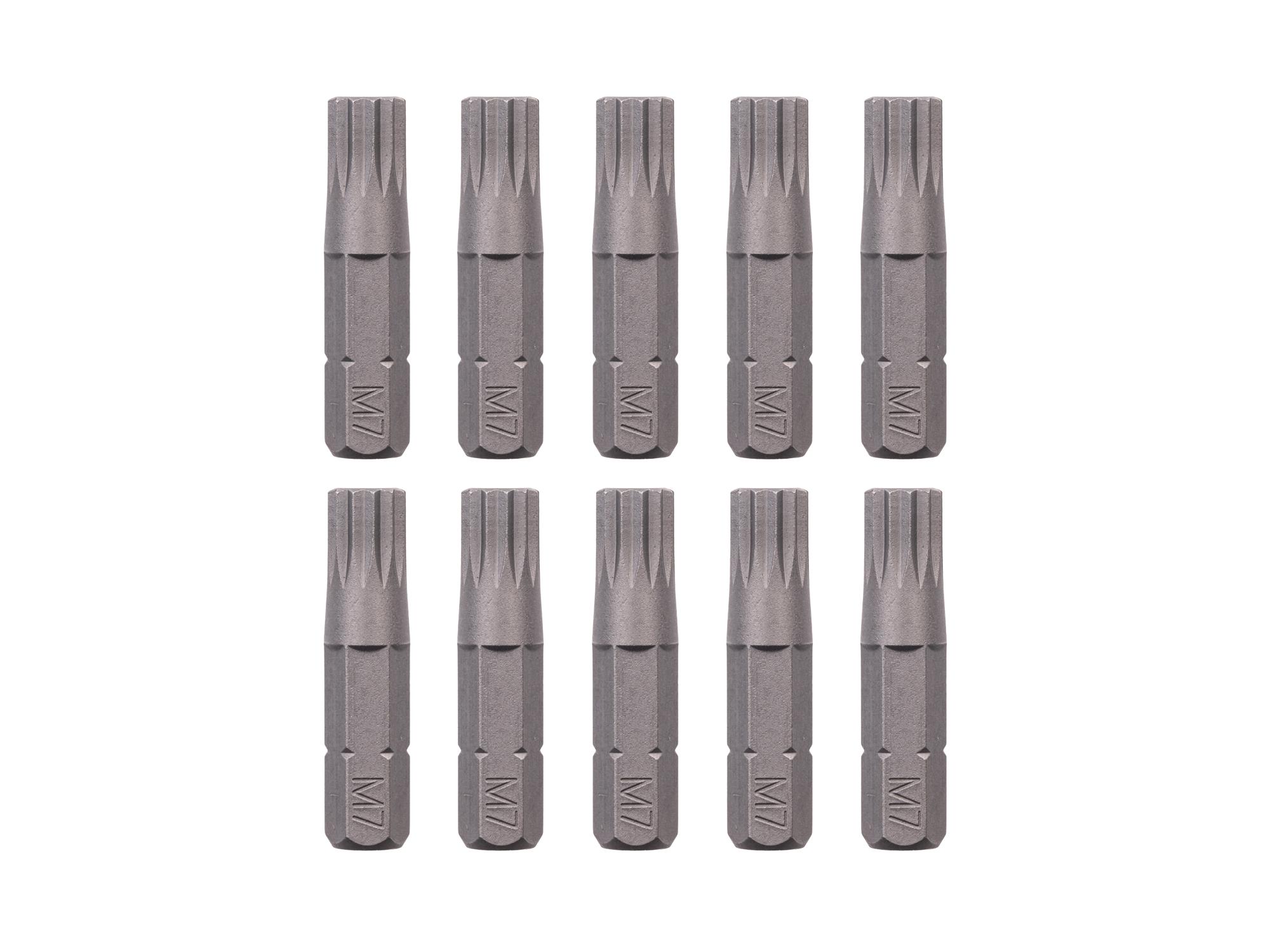 TEKTON M7 Triple Square Insert Bits, 1.18 Inch Length (10-Pack) - 1/4 in. Hex Shank