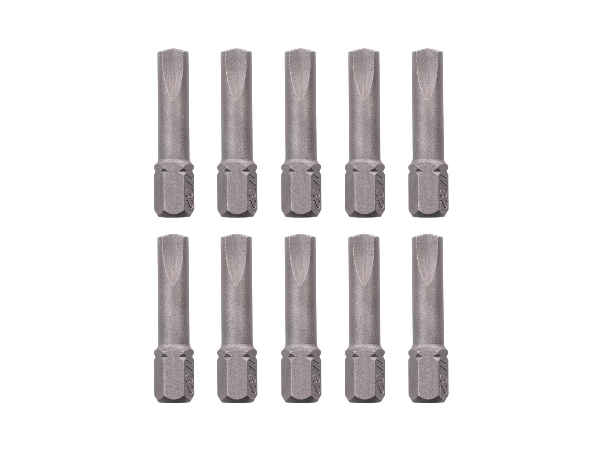 TEKTON 7/32 Inch Clutch Insert Bits, 1.18 Inch Length (10-Pack) - 1/4 in. Hex Shank