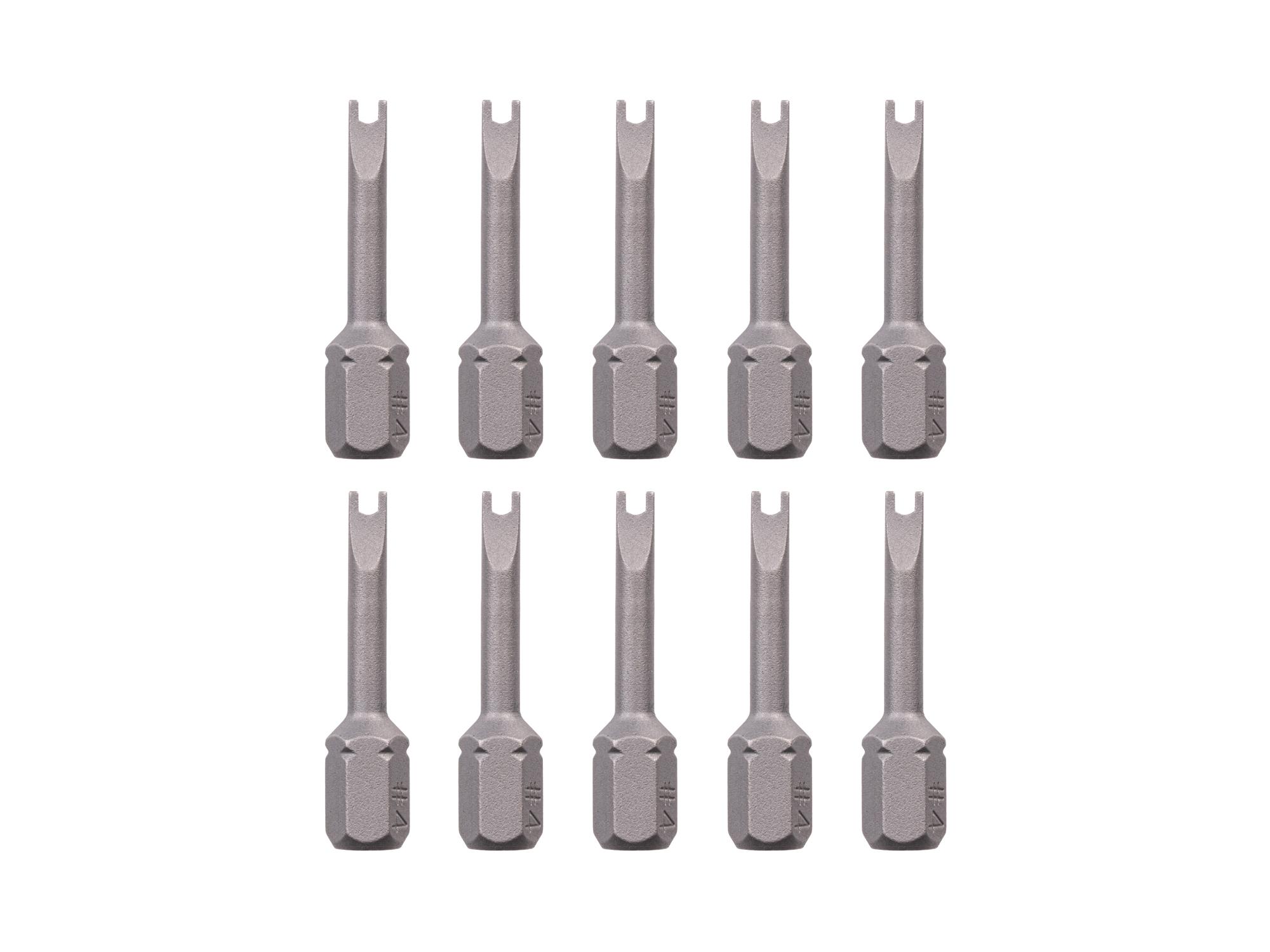 TEKTON #4 Spanner Insert Bits, 1.18 Inch Length (10-Pack) - 1/4 in. Hex Shank
