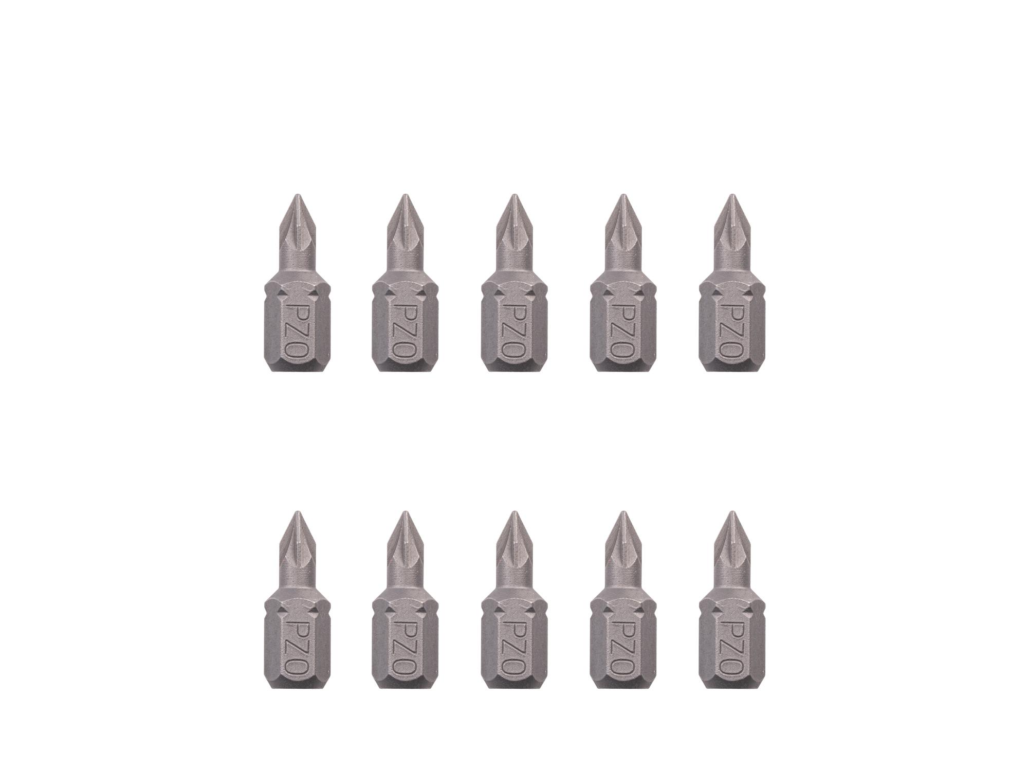 TEKTON PZ0 Pozidriv Insert Bits, 0.75 Inch Length (10-Pack) - 1/4 in. Hex Shank