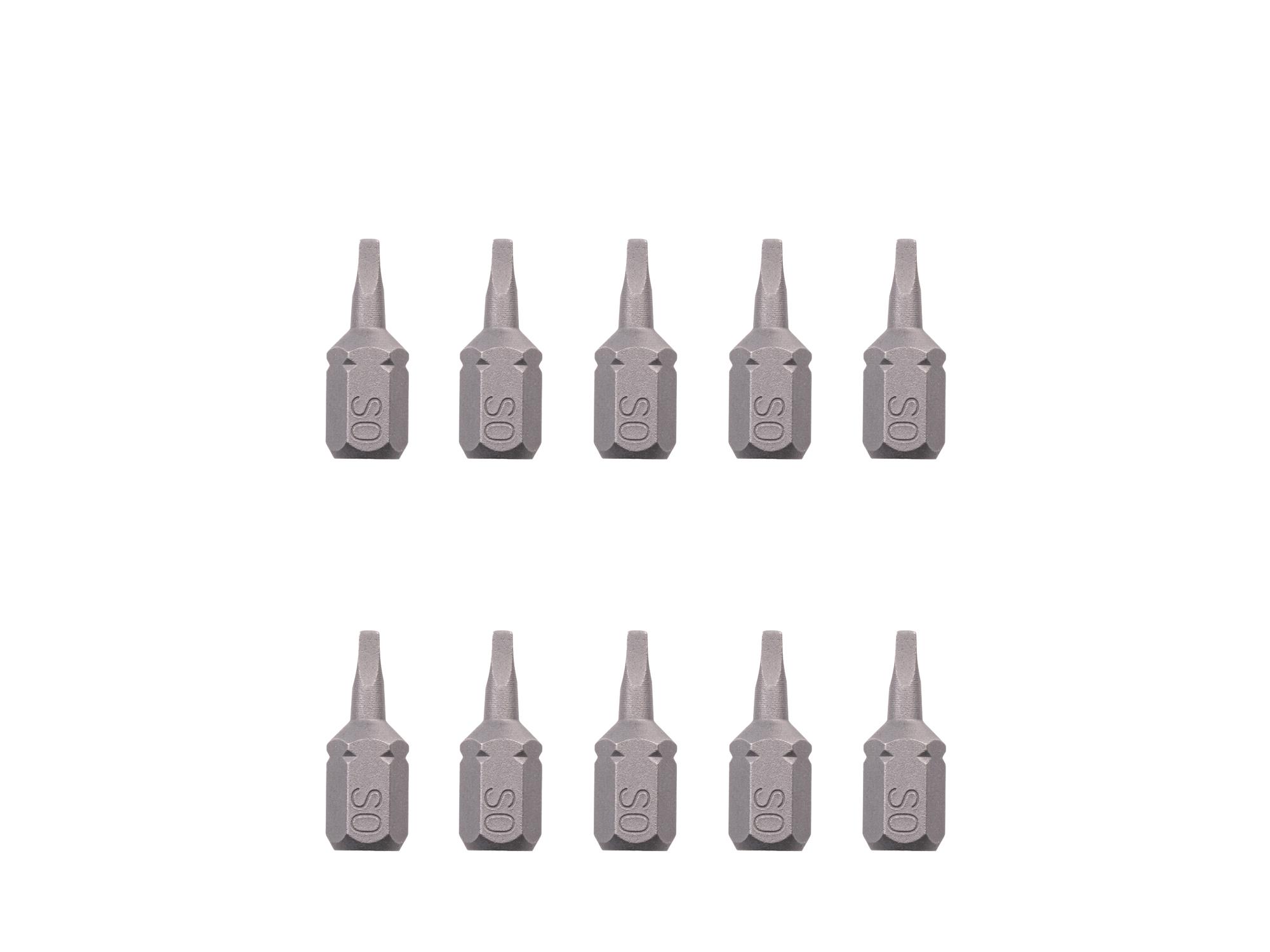 TEKTON S0 Square Insert Bits, 0.75 Inch Length (10-Pack) - 1/4 in. Hex Shank