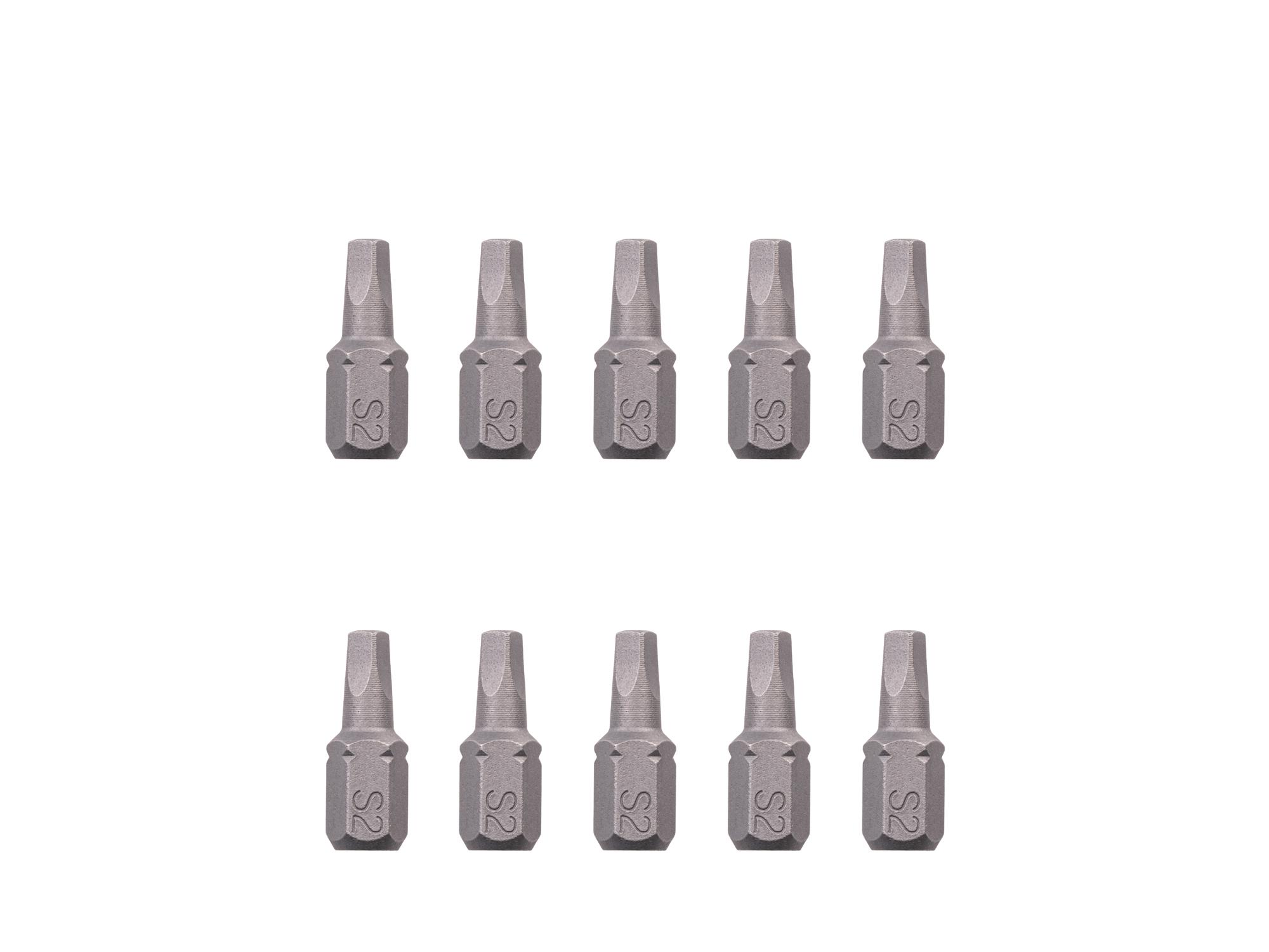 TEKTON S2 Square Insert Bits, 0.75 Inch Length (10-Pack) - 1/4 in. Hex Shank