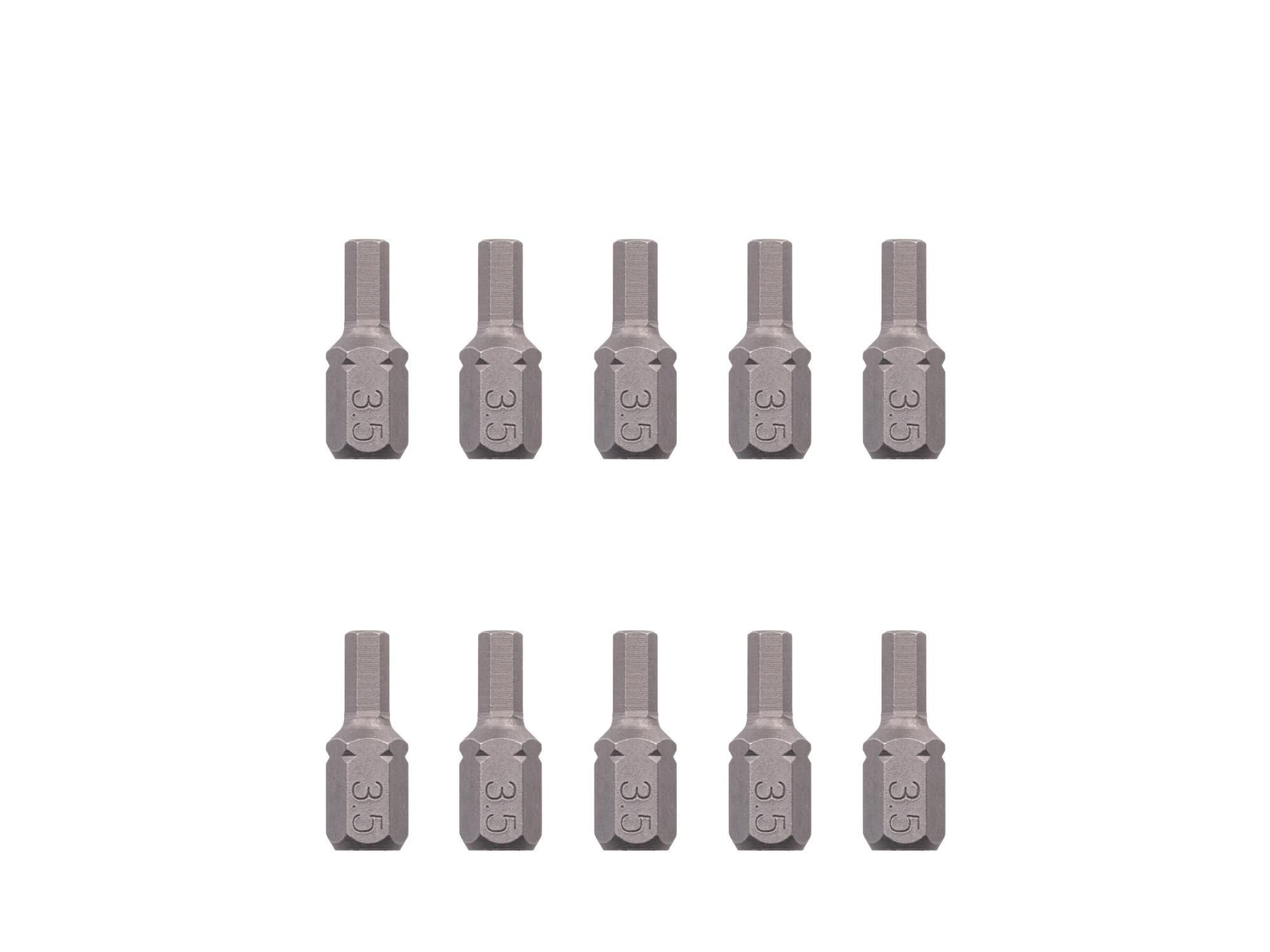 TEKTON 3.5 mm Hex Insert Bits, 0.75 Inch Length (10-Pack) - 1/4 in. Hex Shank