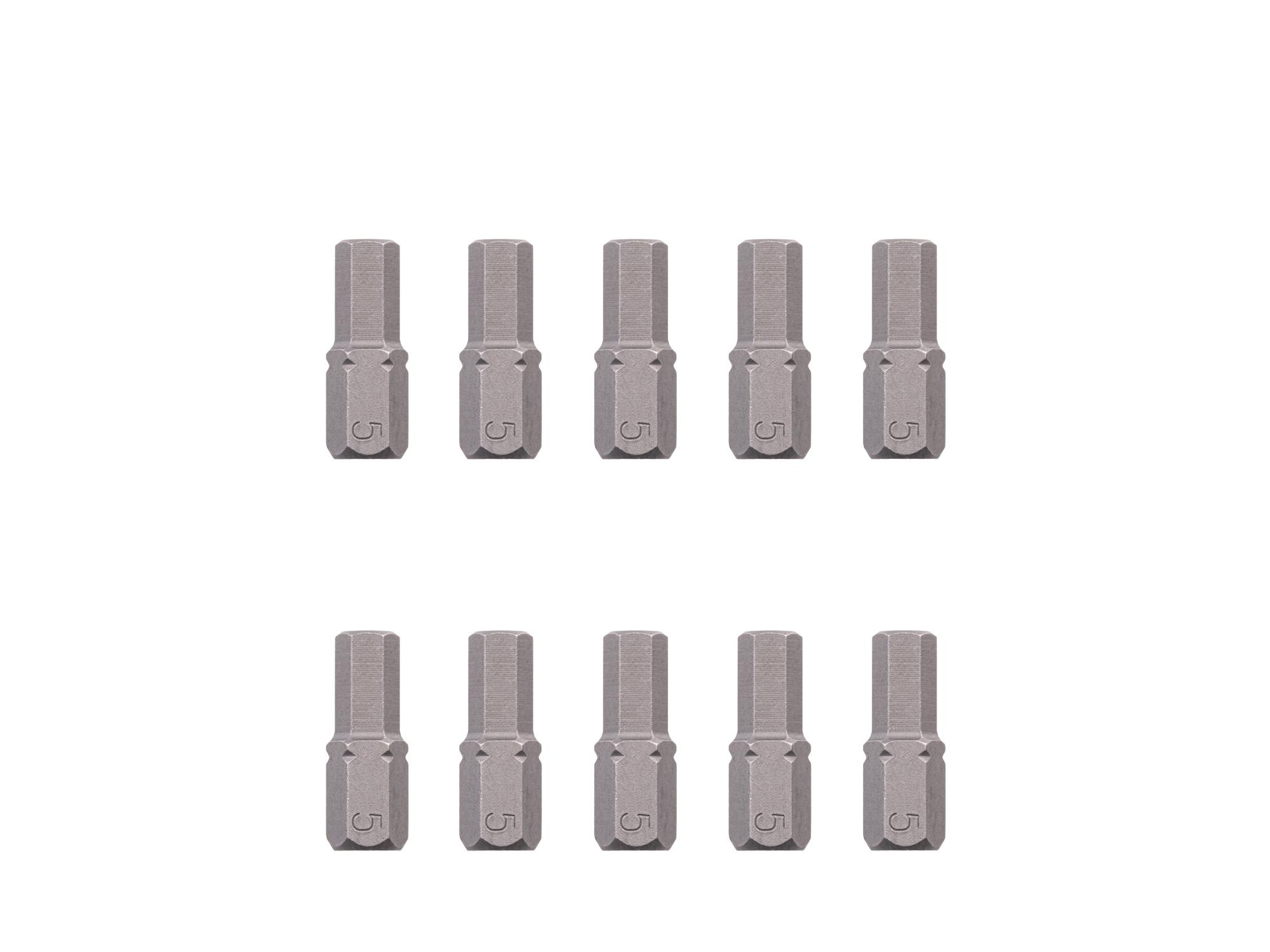 TEKTON 5 mm Hex Insert Bits, 0.75 Inch Length (10-Pack) - 1/4 in. Hex Shank