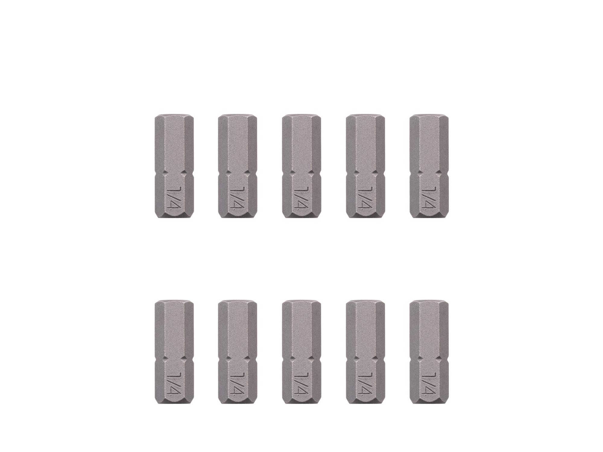 TEKTON 1/4 Inch Hex Insert Bits, 0.75 Inch Length (10-Pack) - 1/4 in. Hex Shank